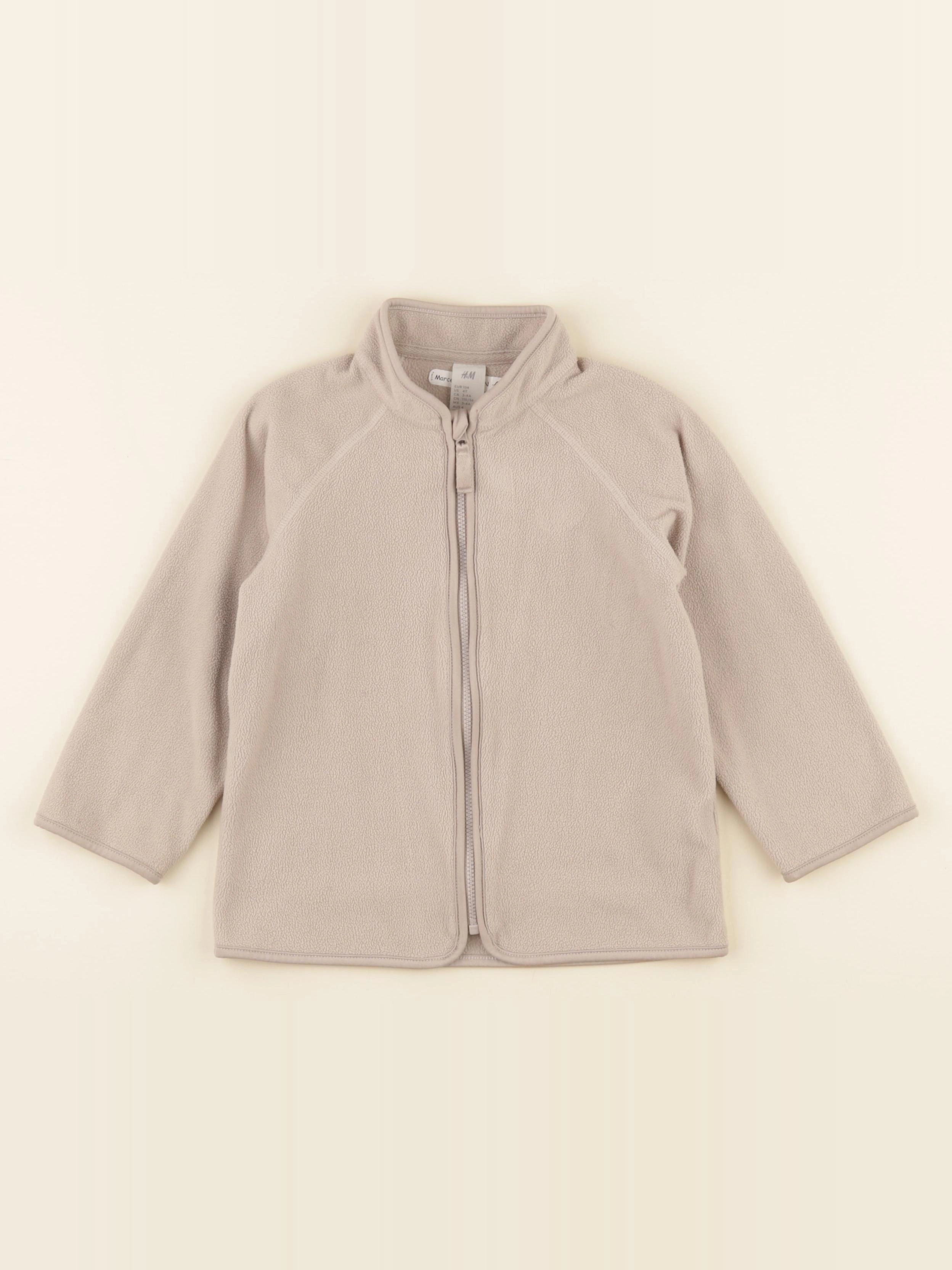 H&M - polaire beige - 3/4 ans