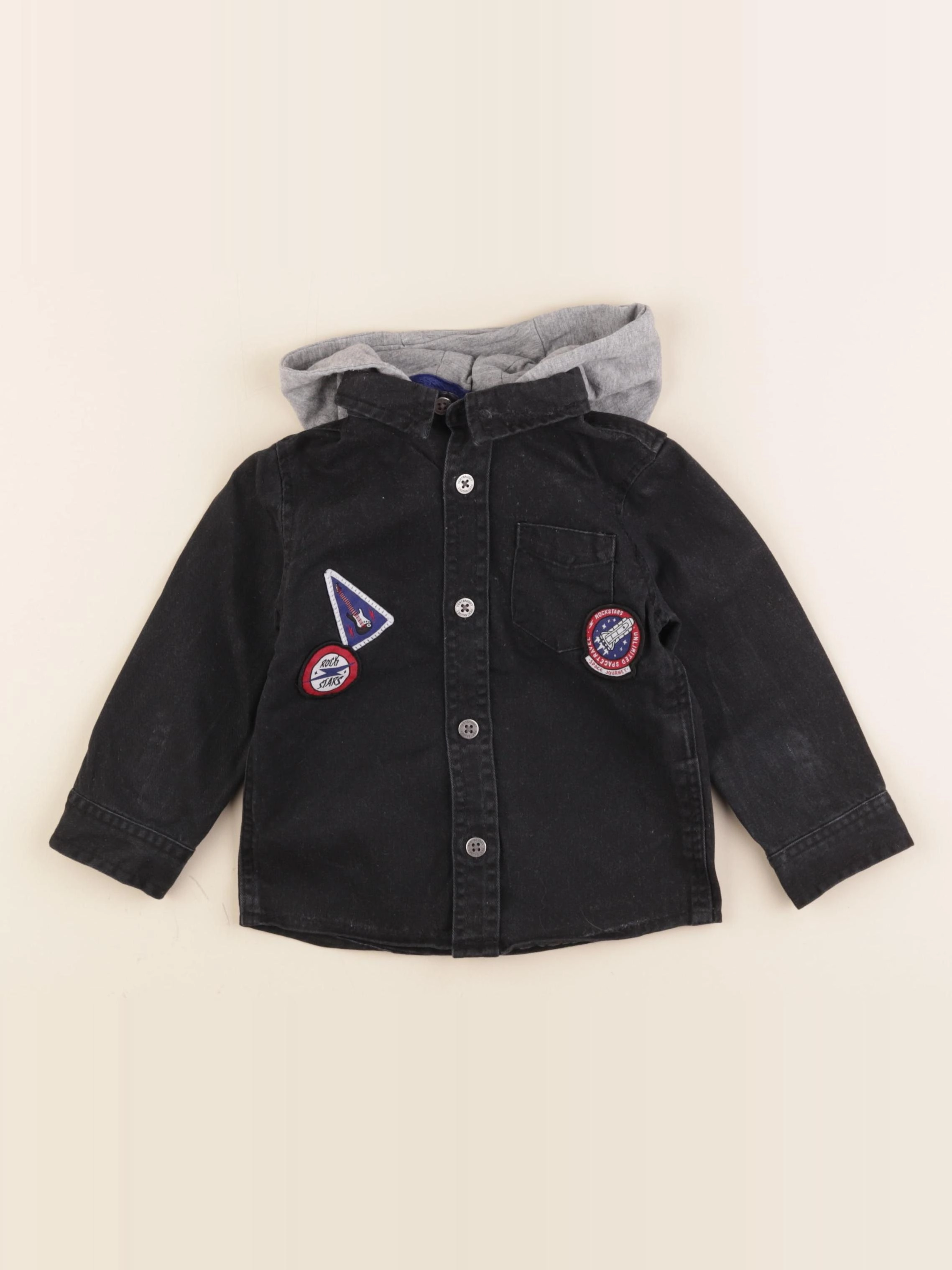Vertbaudet - chemise noir - 2 ans