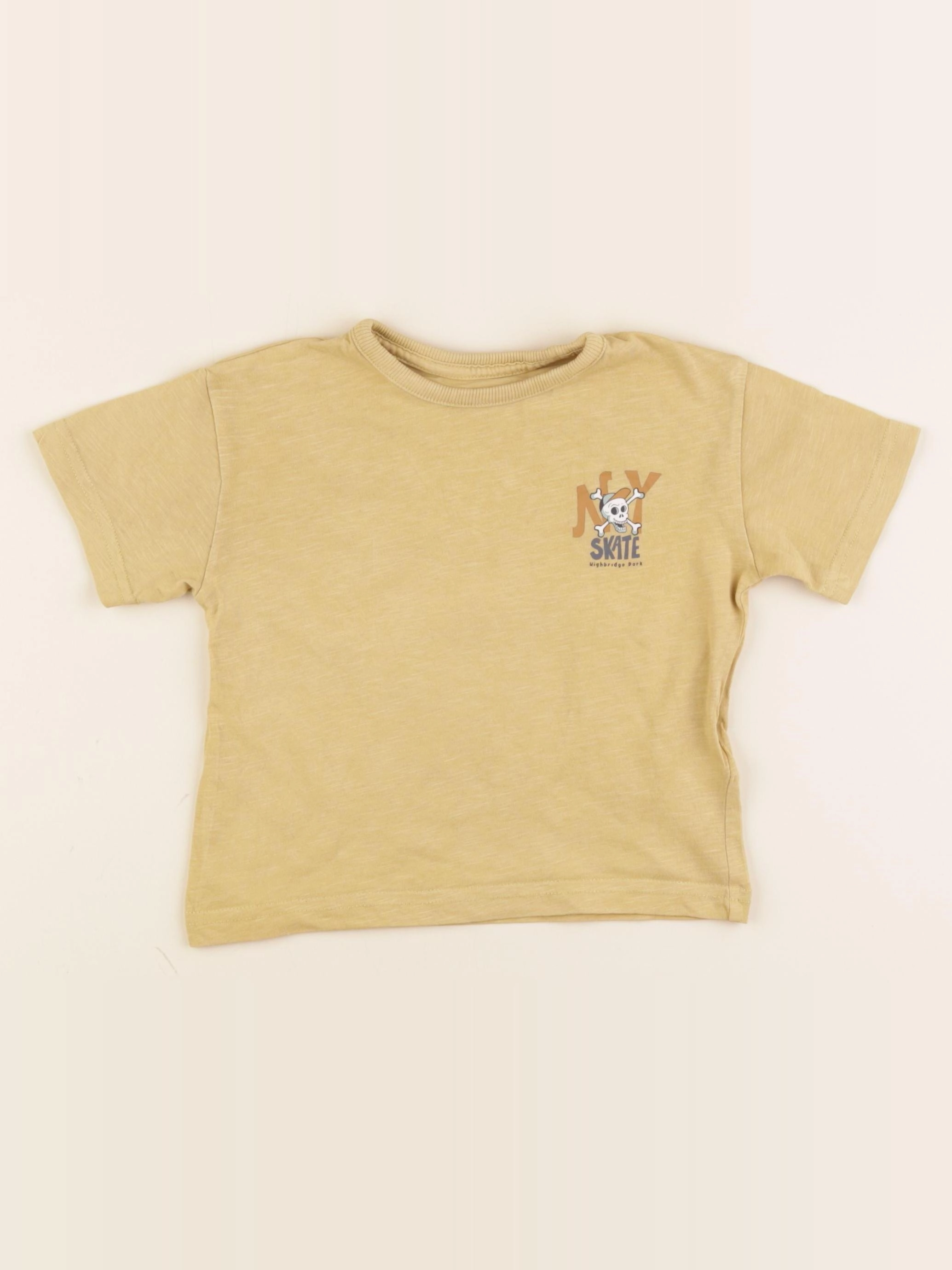 Vertbaudet - tee-shirt jaune - 2 ans