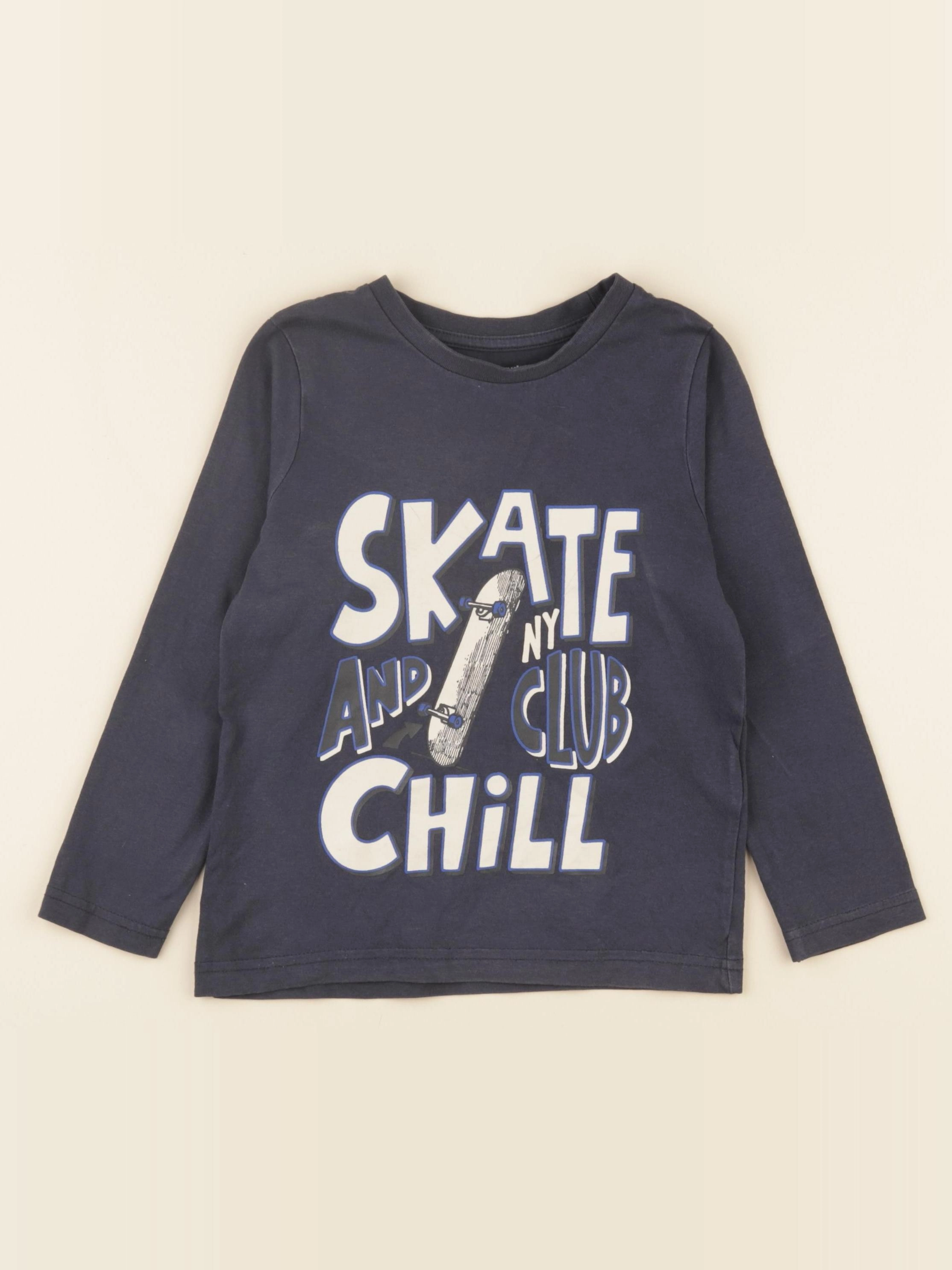 Vertbaudet - tee-shirt gris - 5 ans