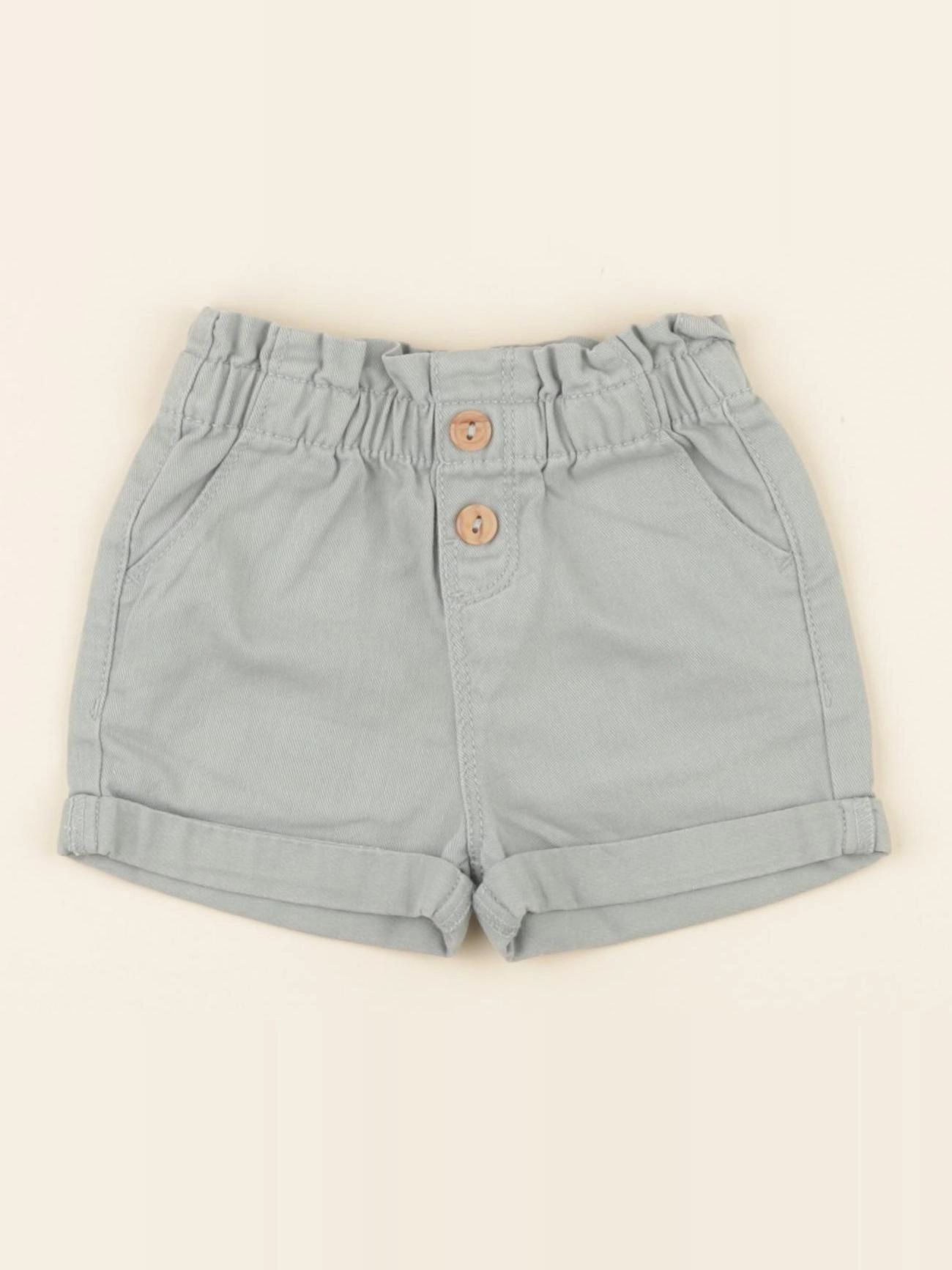 Vertbaudet - short vert - 6 mois