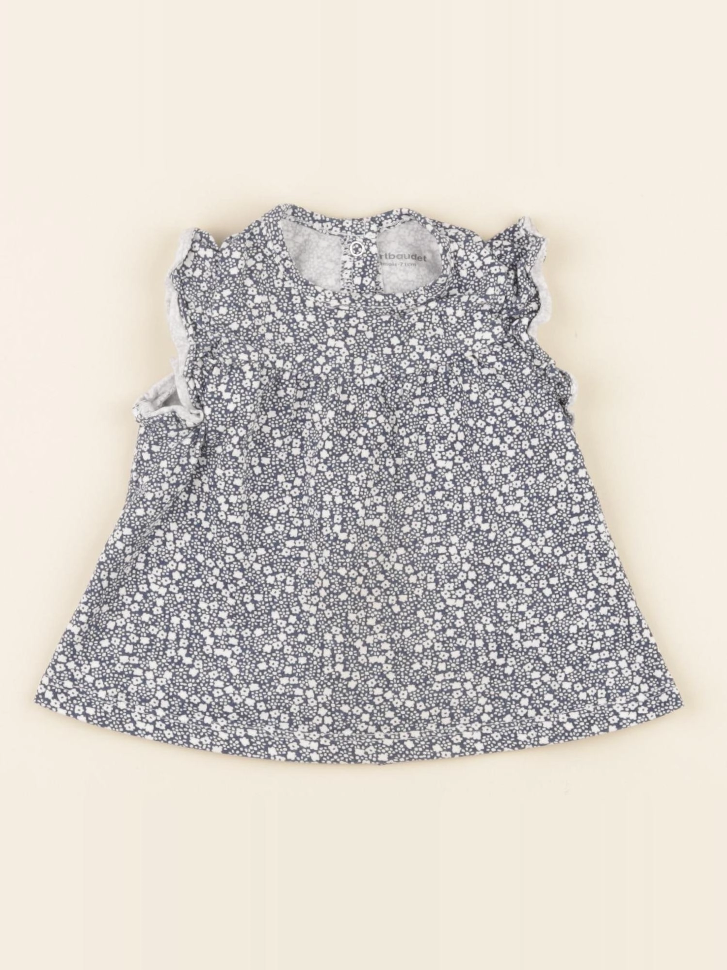 Vertbaudet - tee-shirt bleu - 9 mois