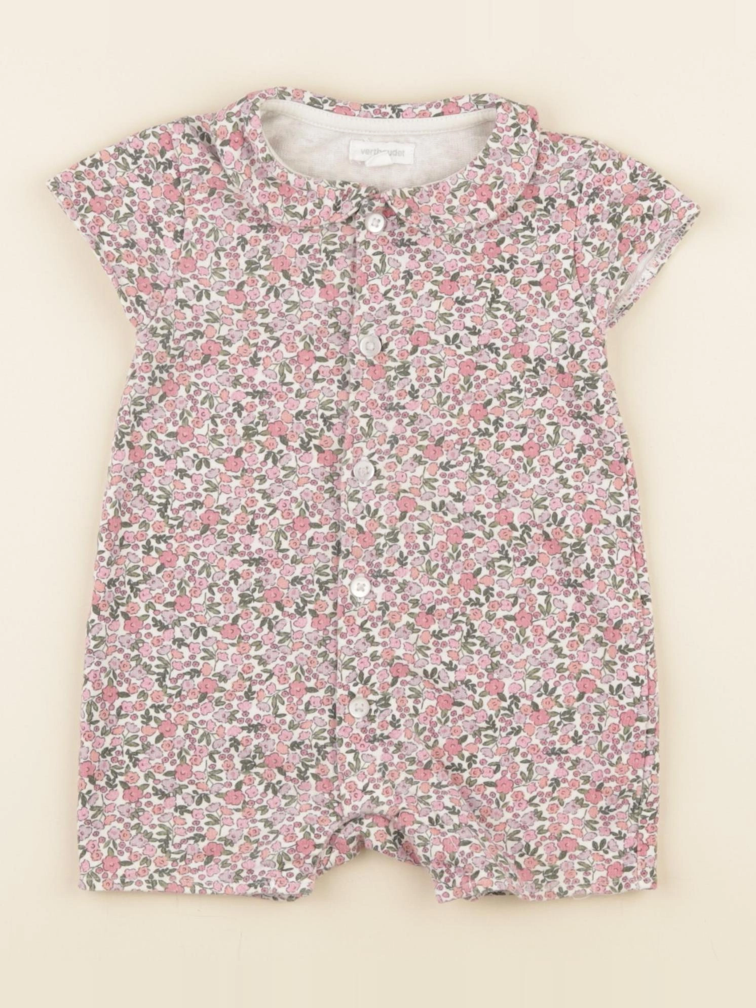 Vertbaudet - combinaison multicolore - 9 mois