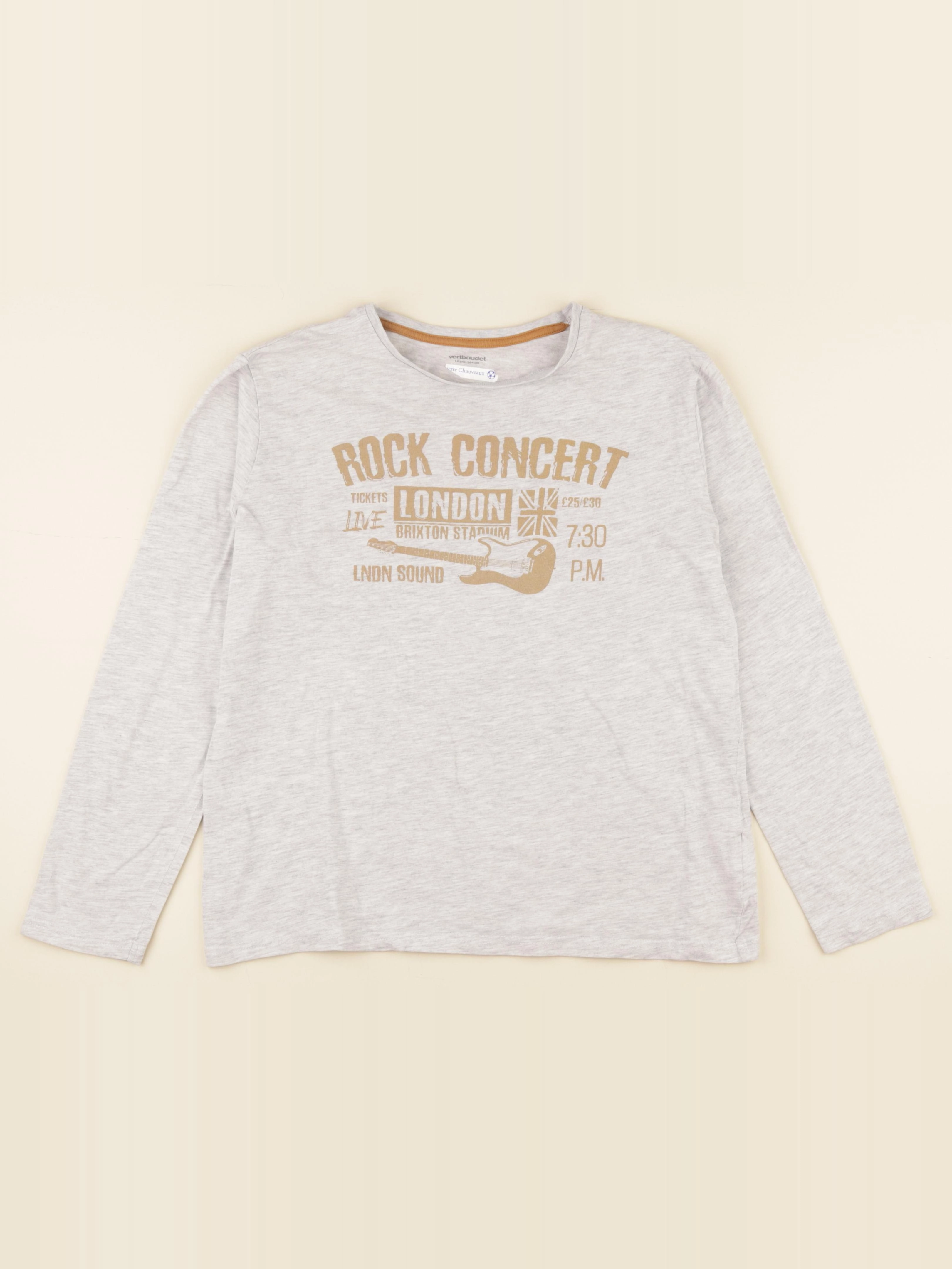 Vertbaudet - tee-shirt gris - 14 ans