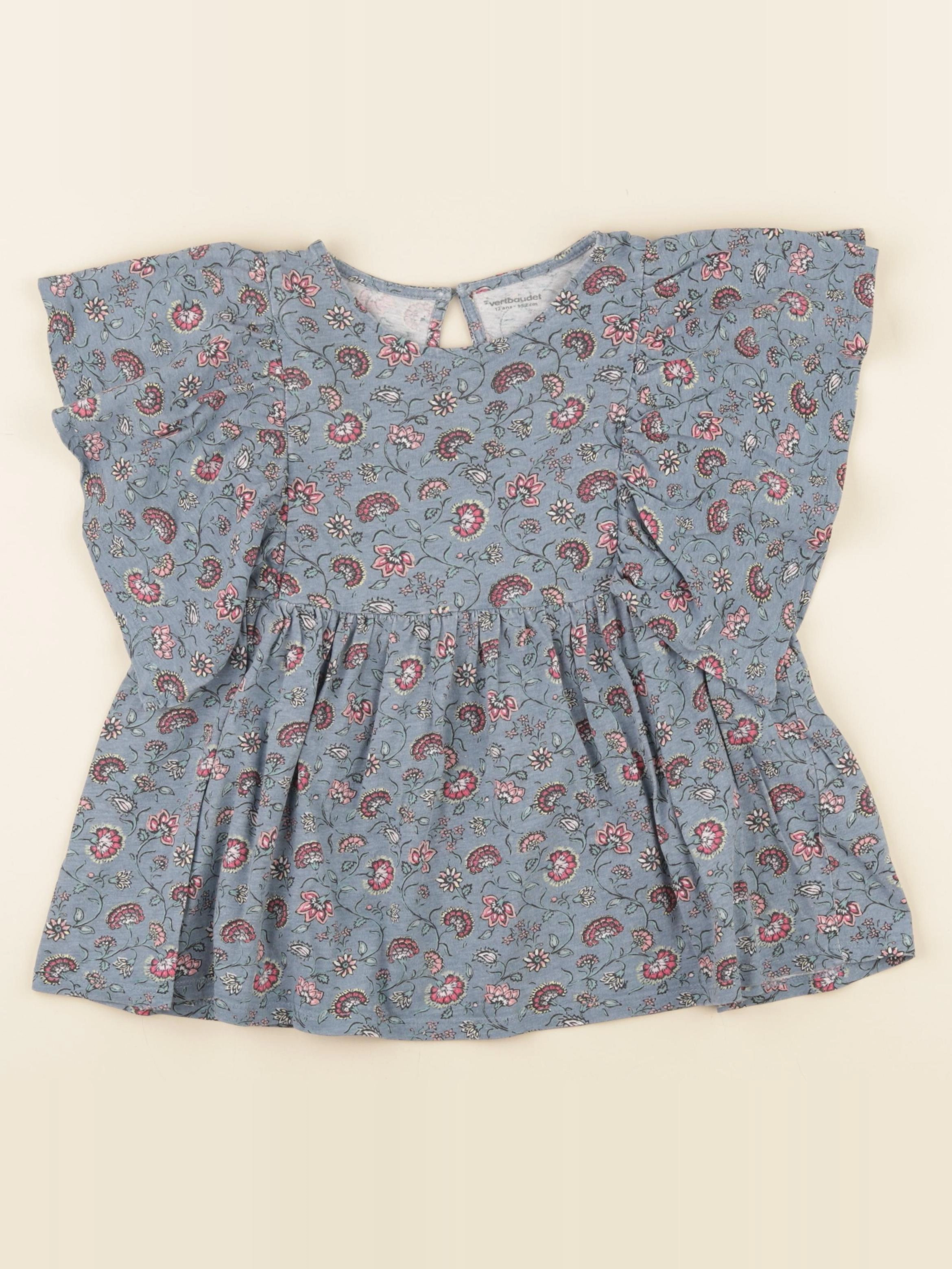 Vertbaudet - tee-shirt bleu - 12 ans