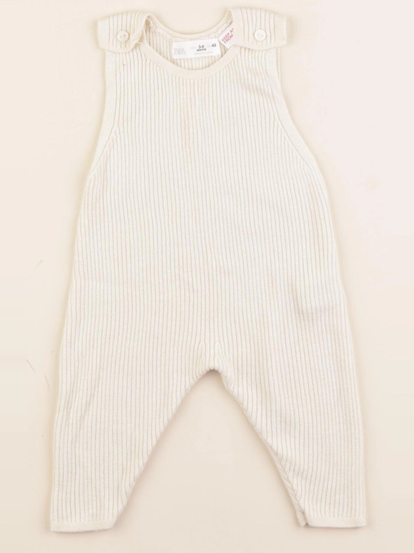 Zara - combinaison beige - 3/6 mois