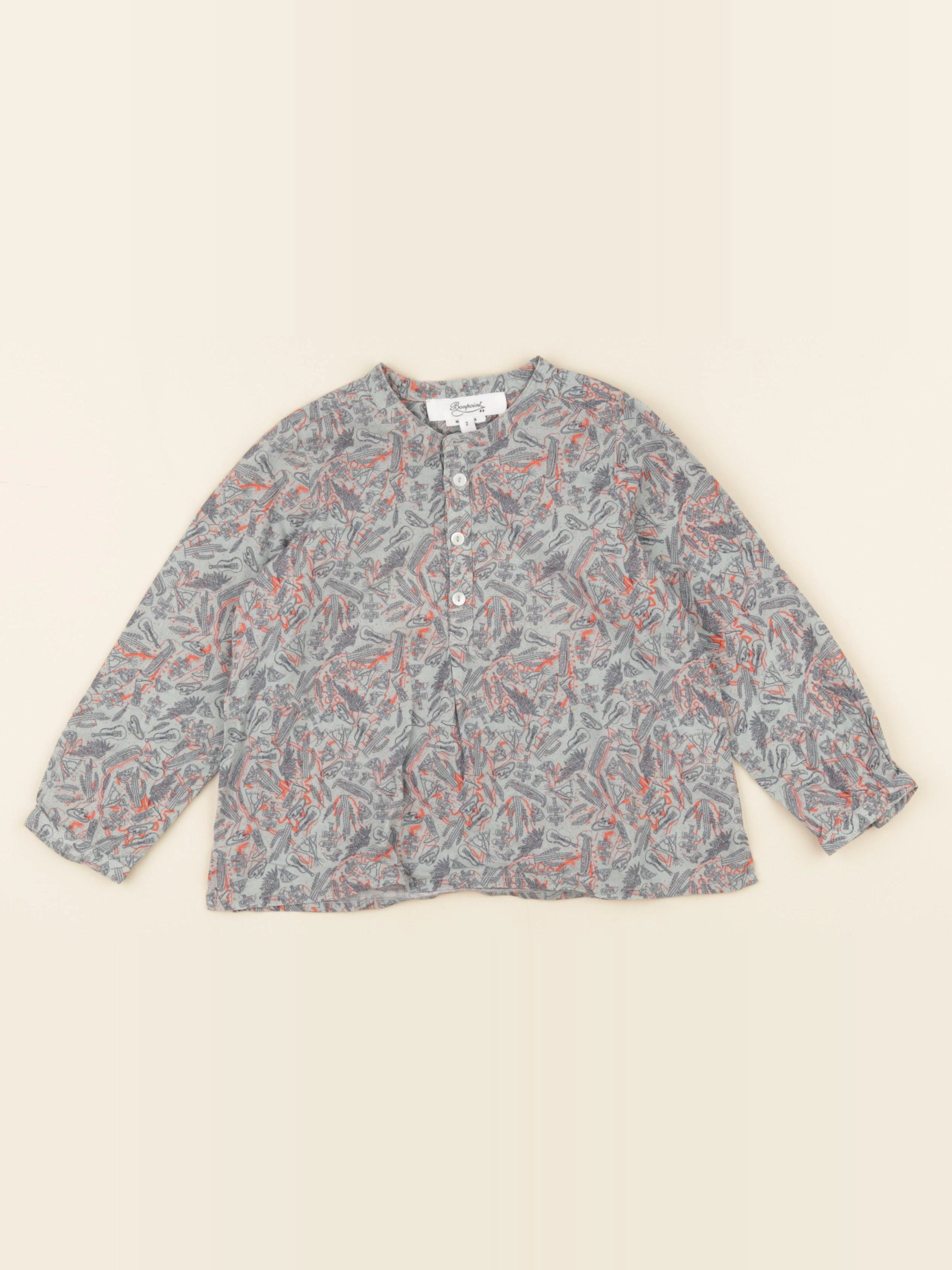 Bonpoint - chemise vert - 2 ans