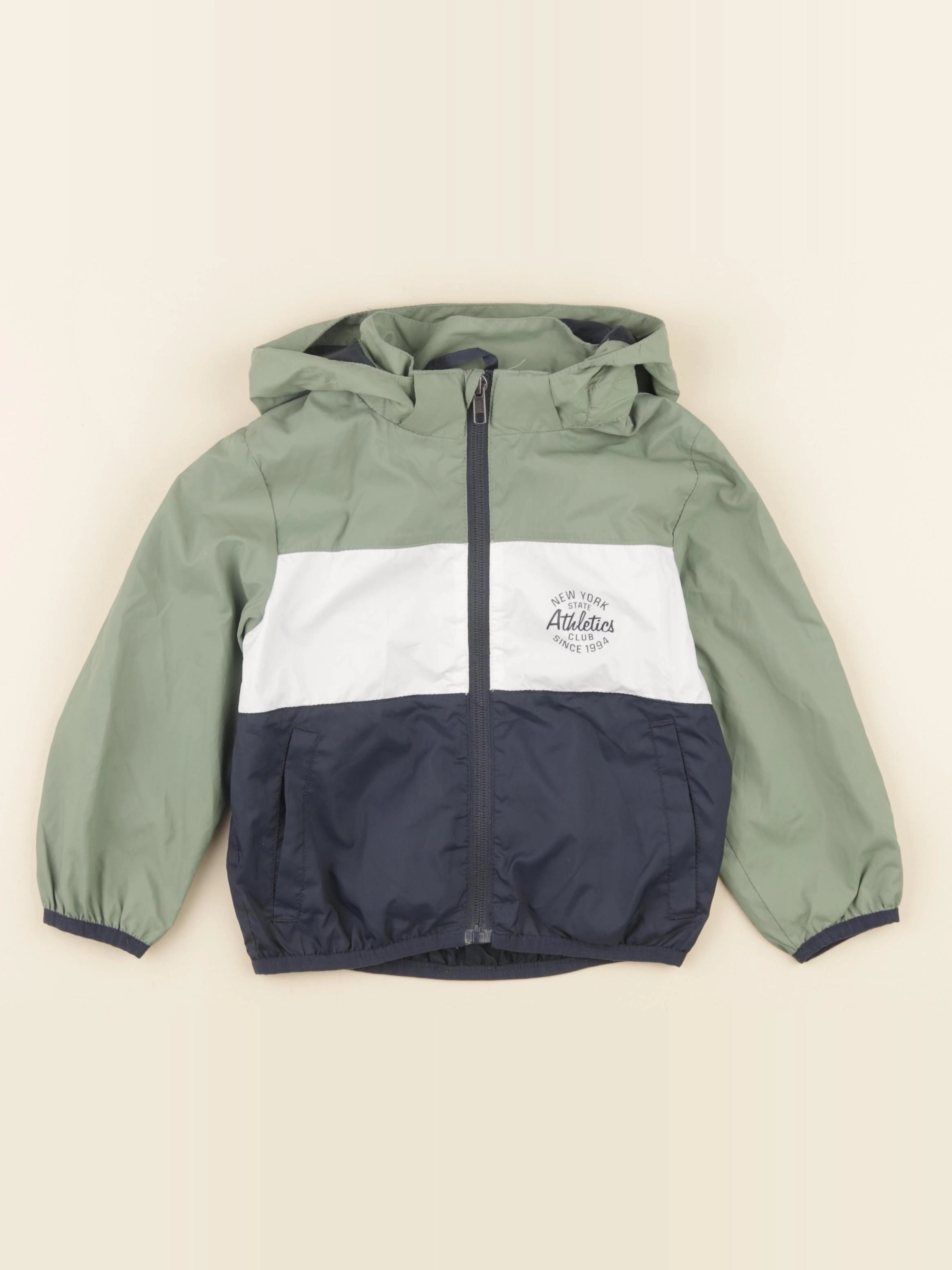 H&M - imperméable vert - 18/24 mois