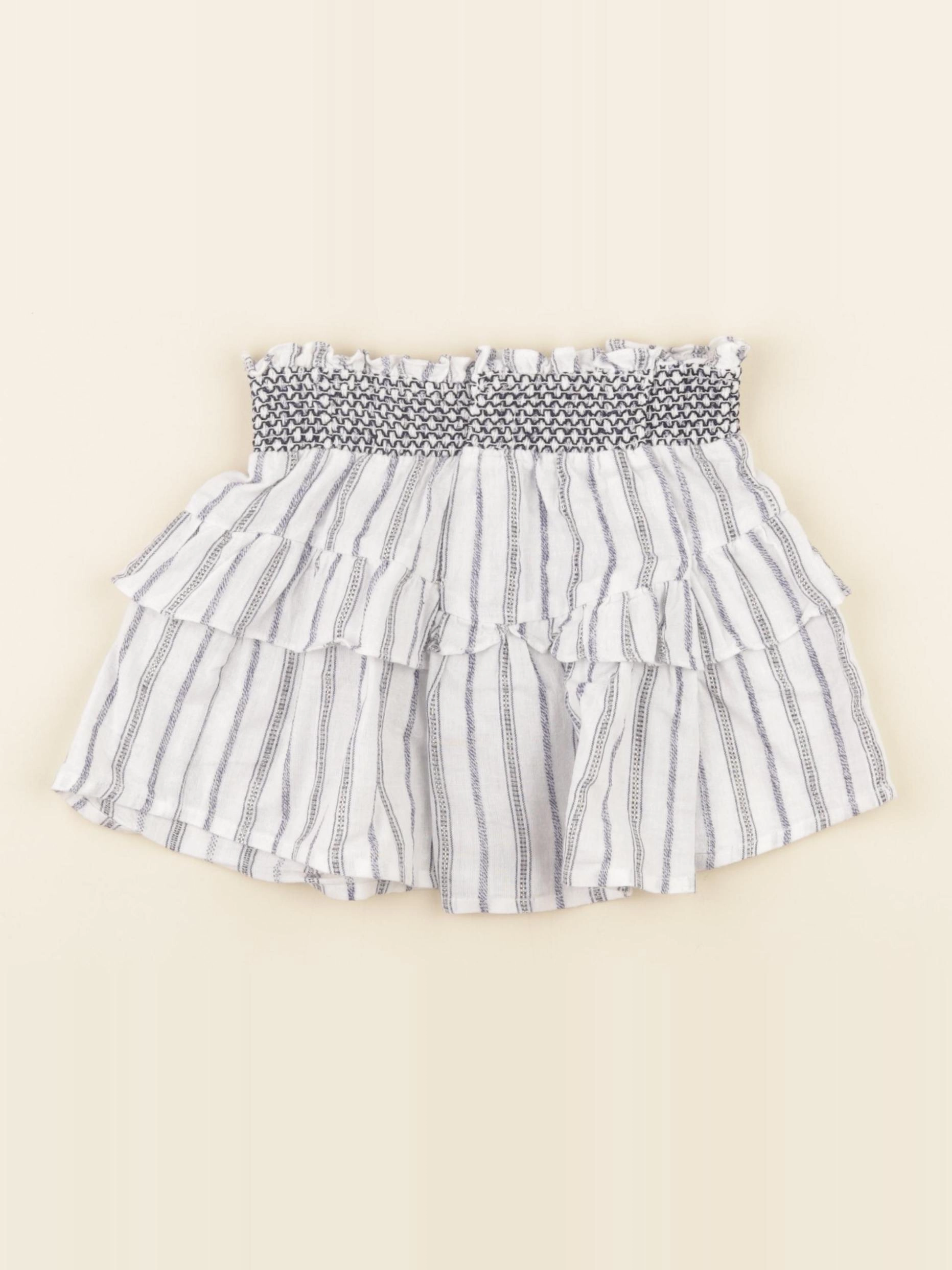 Louis Louise - jupe argent, blanc, bleu - 8 ans