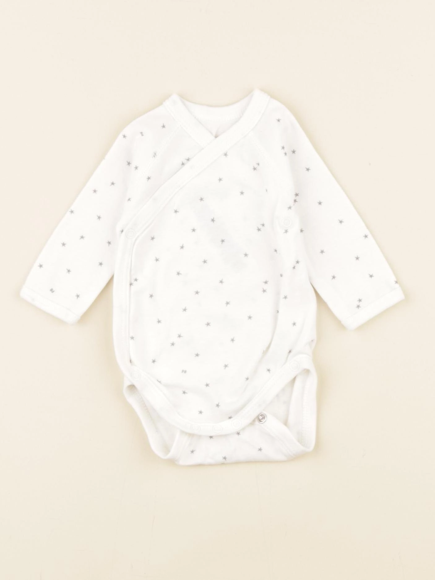 Petit Bateau - body blanc - 1 mois