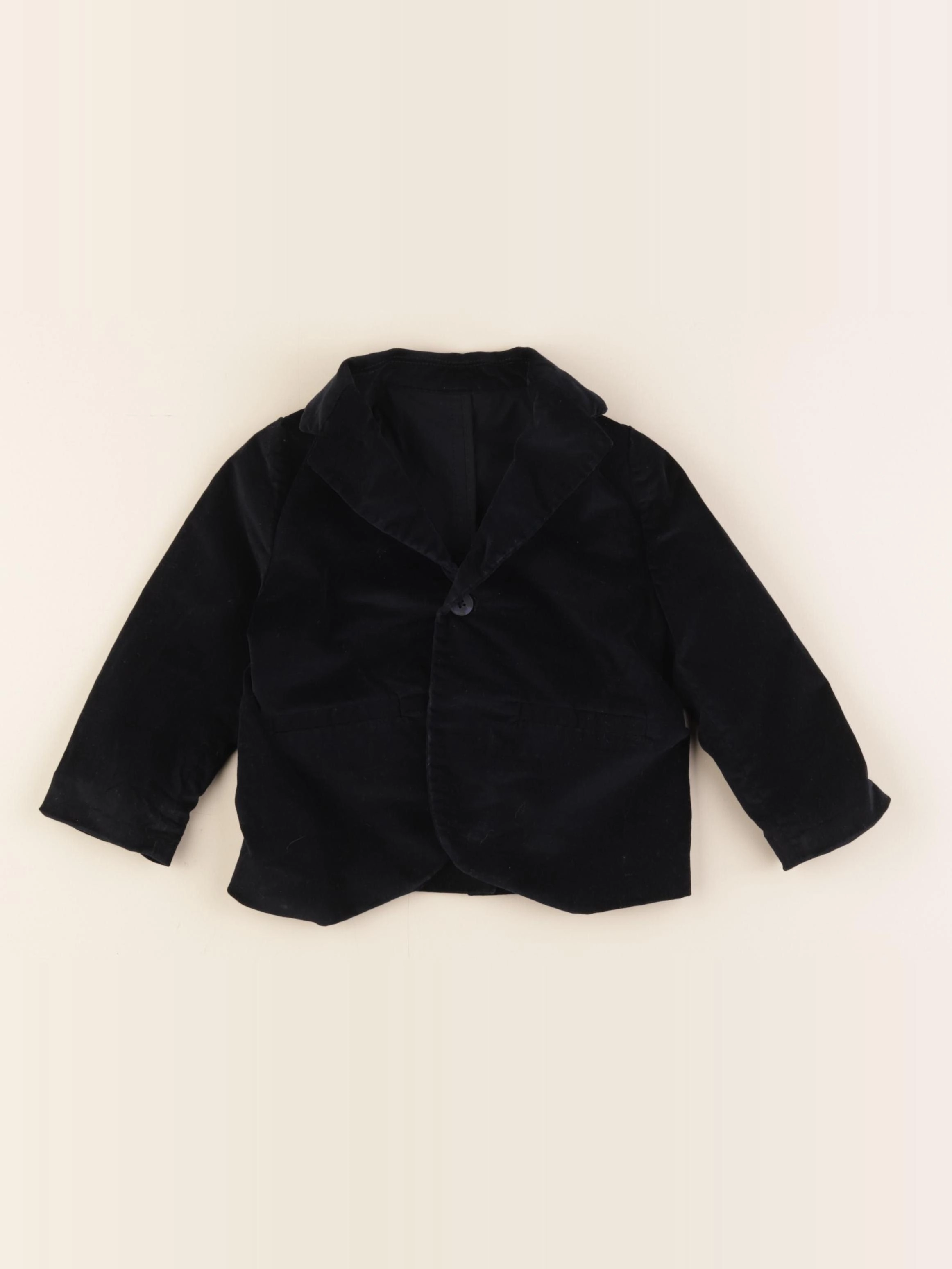 Zara - veste noir - 12/18 mois