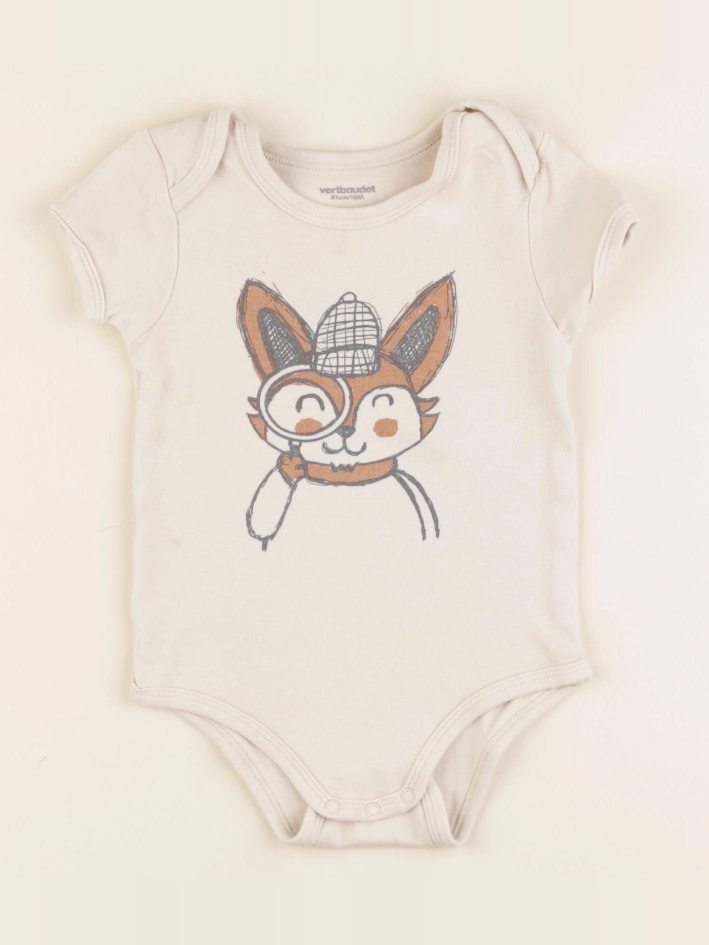 Vertbaudet - body beige - 18 mois