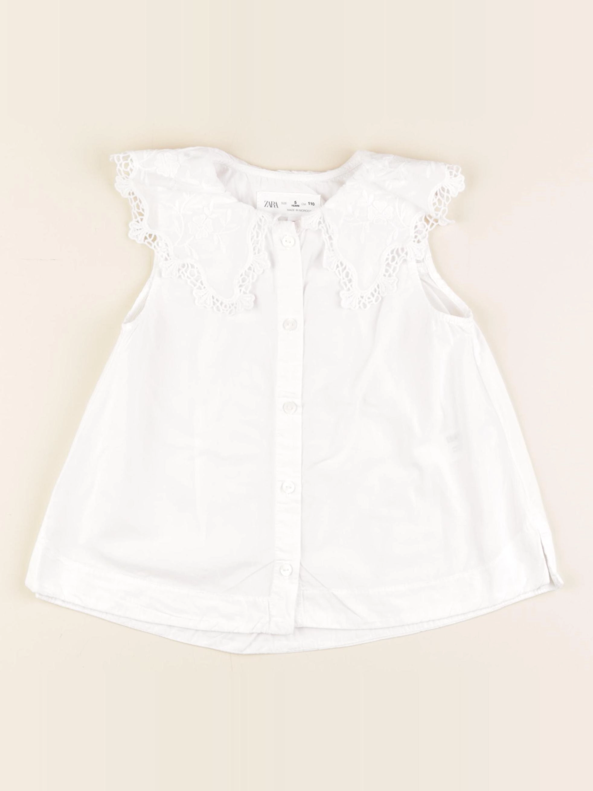 Zara - blouse blanc - 5 ans