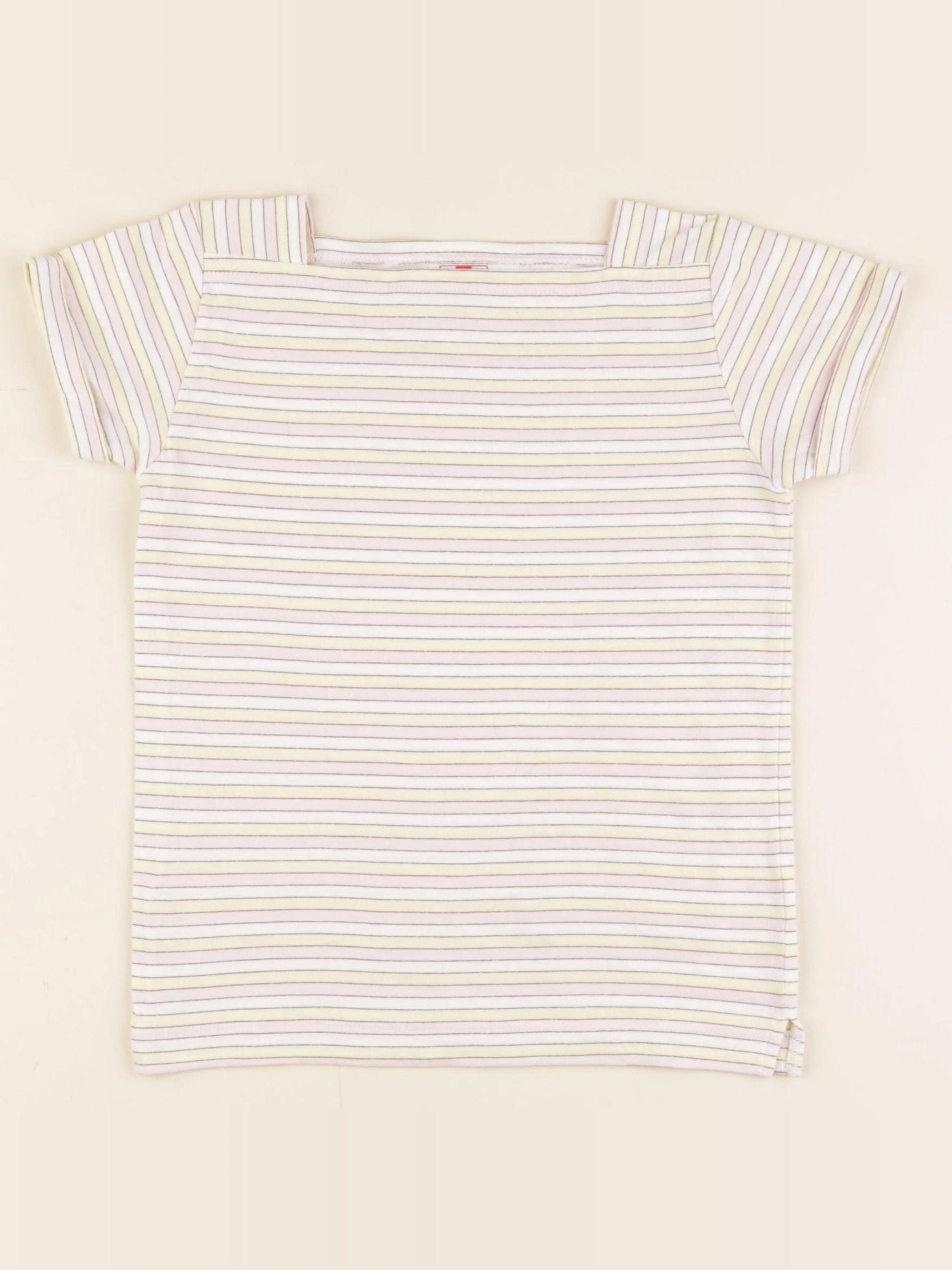 Bonton - tee-shirt bronze, rose - 6 ans
