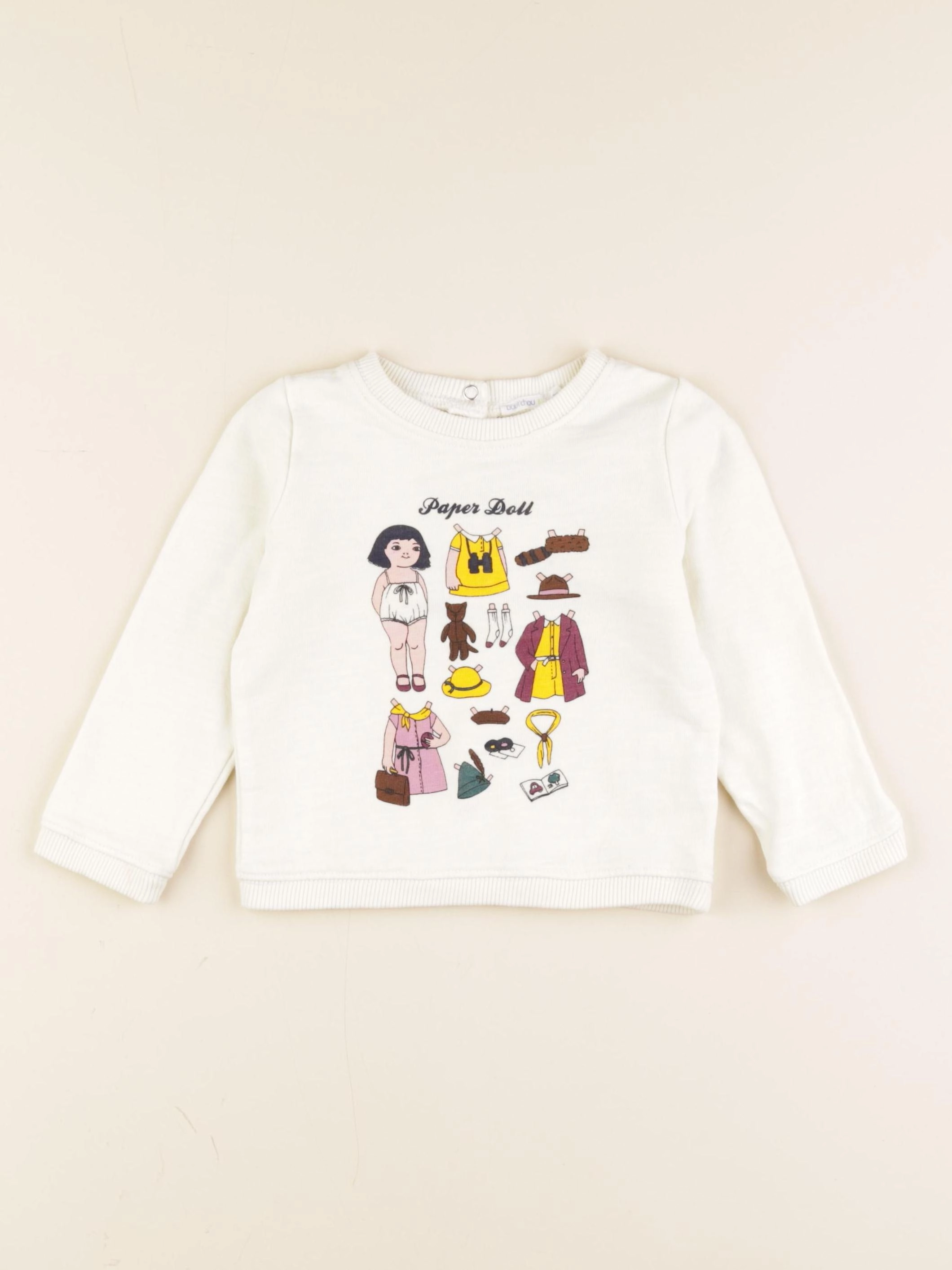 Boutchou - sweat blanc - 18 mois