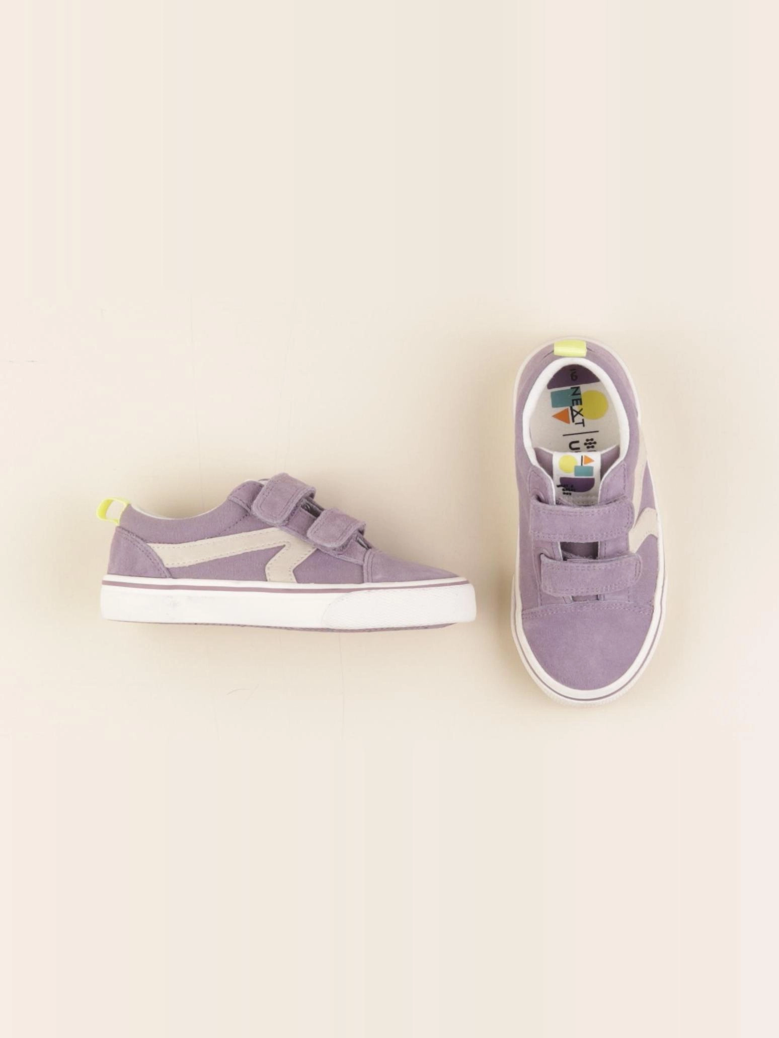 Next - tennis à scratch/ lacets violet - pointure 25/26