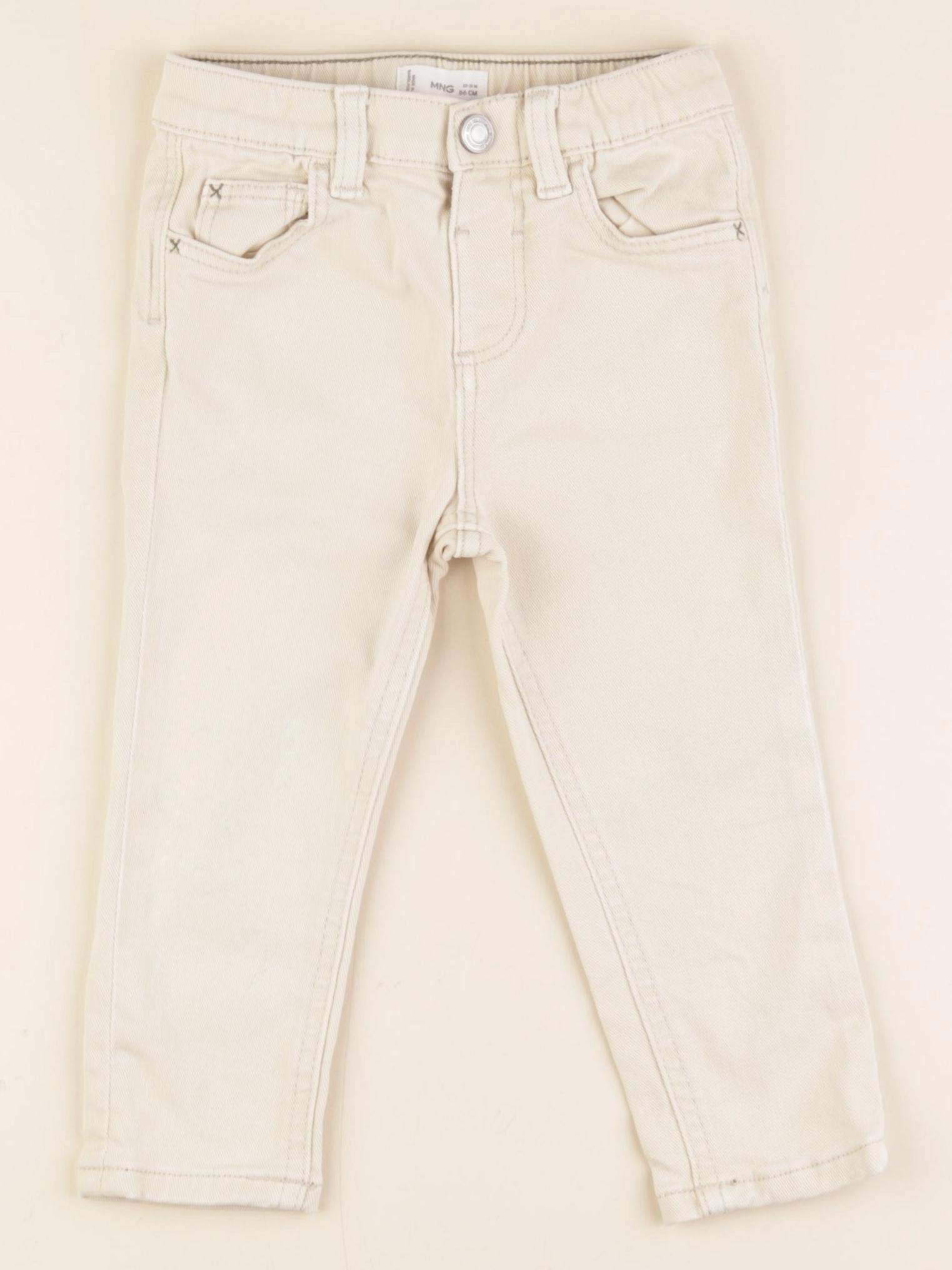 Mango - jean beige - 12/18 mois