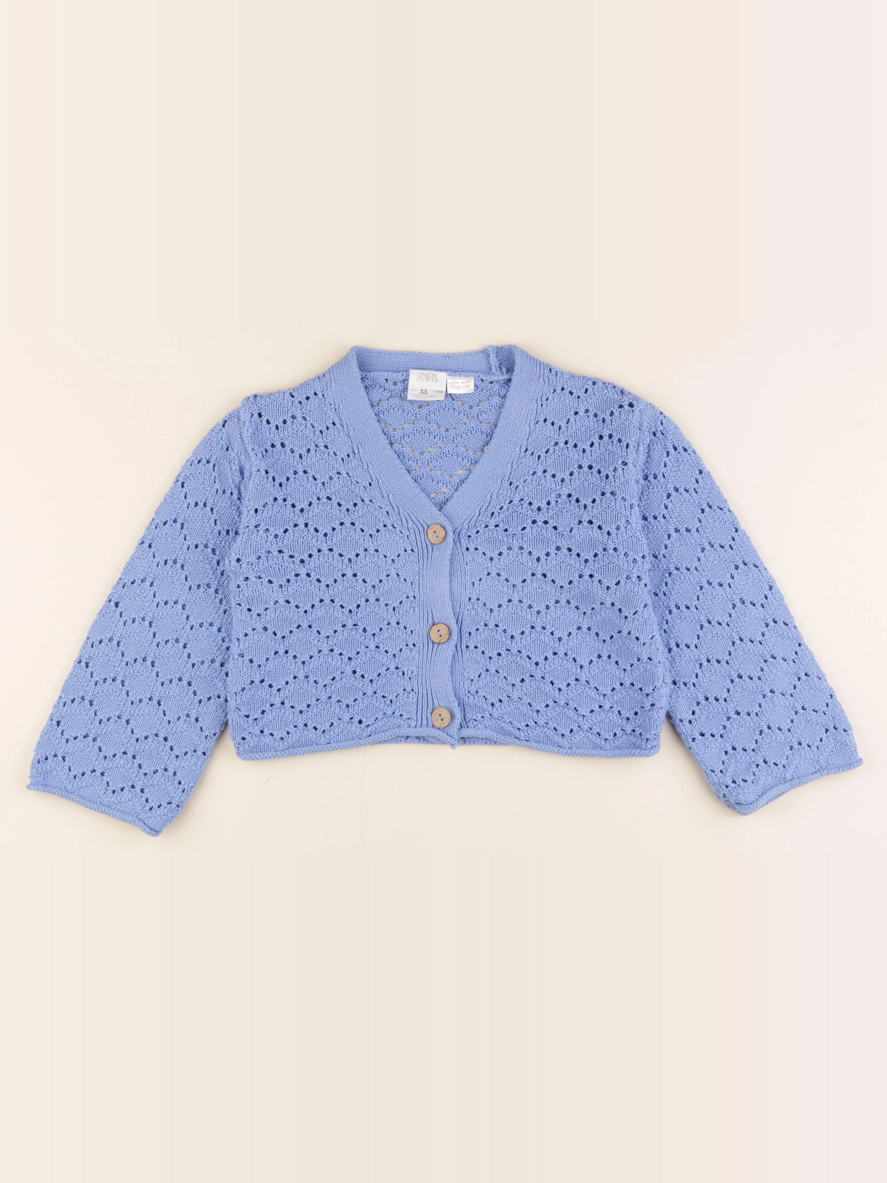 Zara - gilet bleu - 4/5 ans