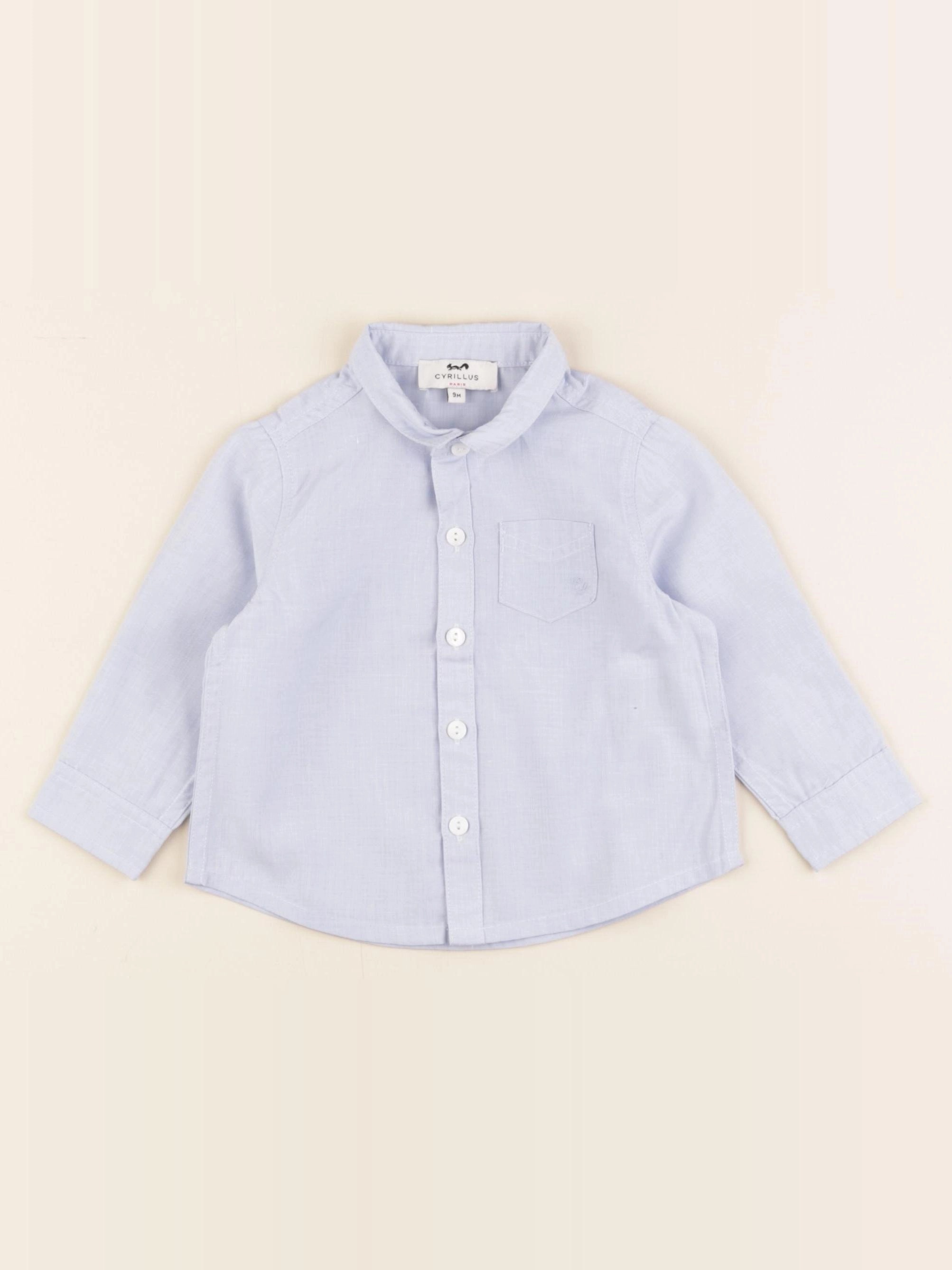 Cyrillus - chemise bleu - 9 mois