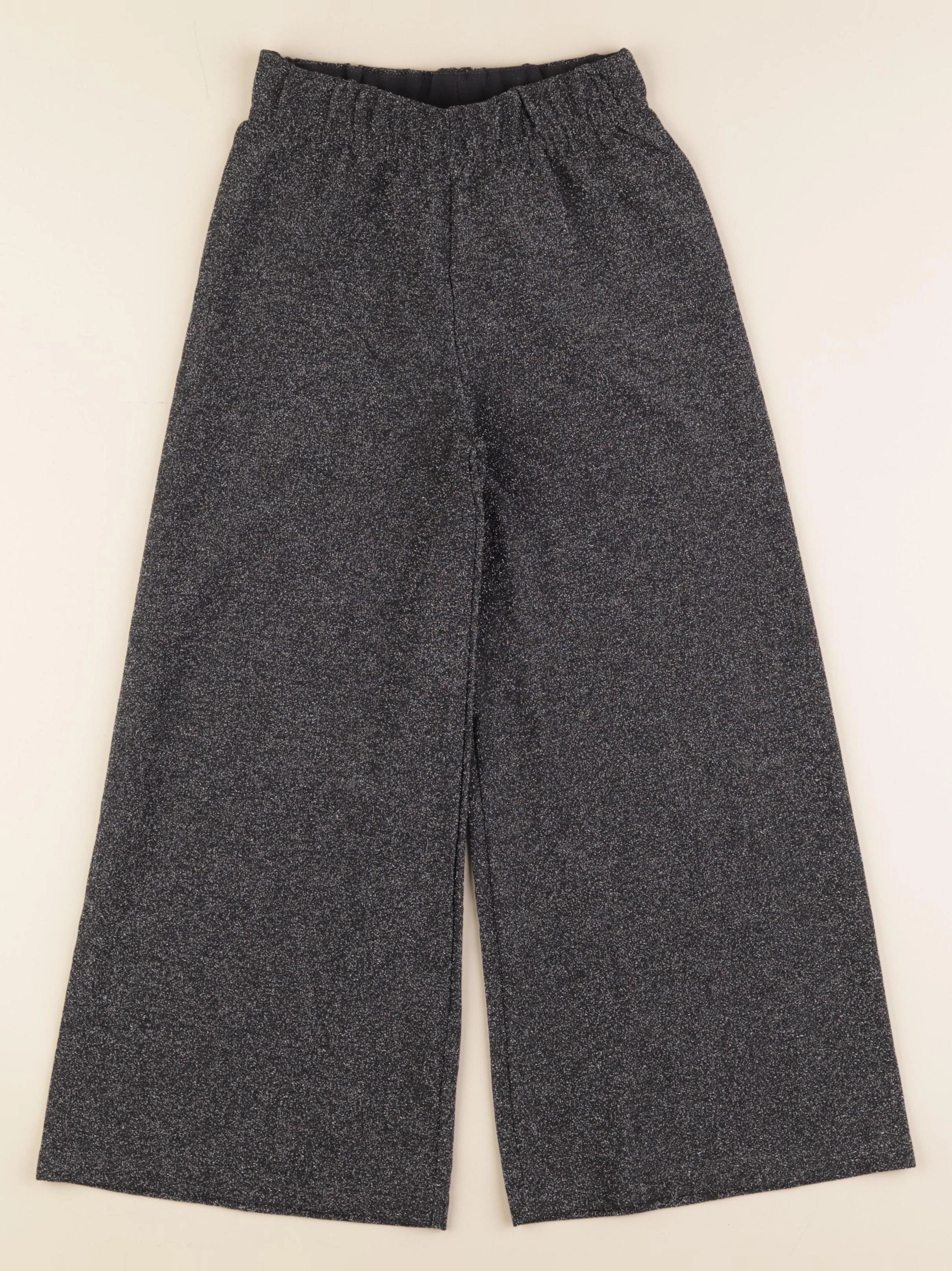 Vertbaudet - pantalon gris, noir - 8 ans