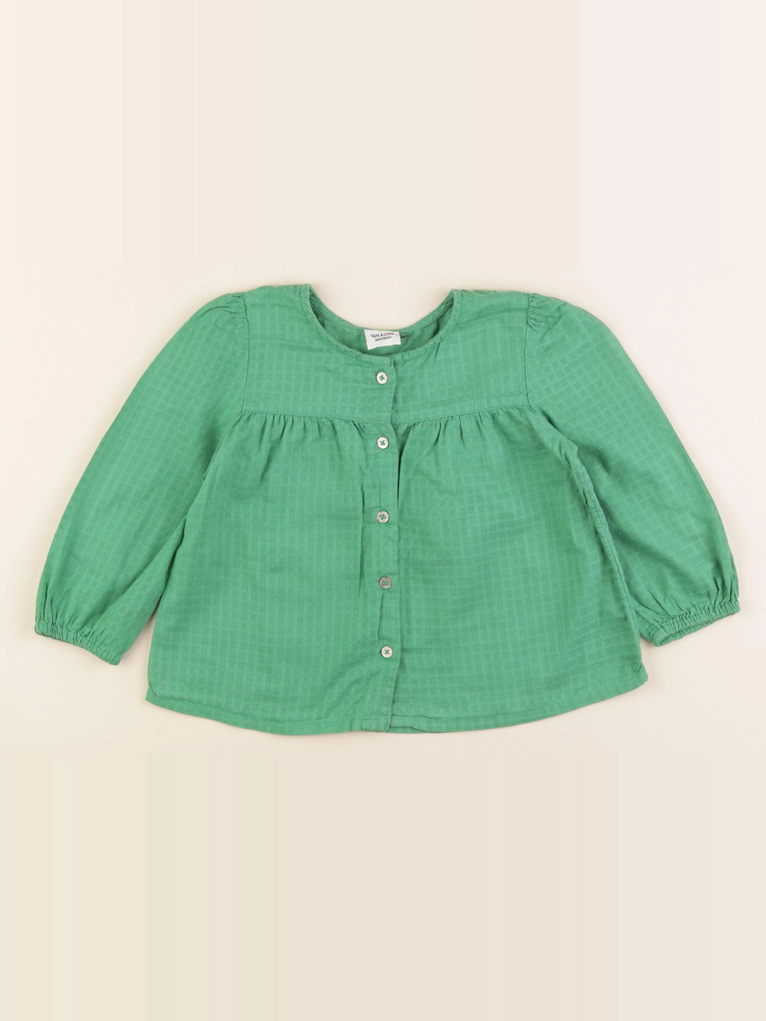 Tape à l'oeil - blouse vert - 36 mois