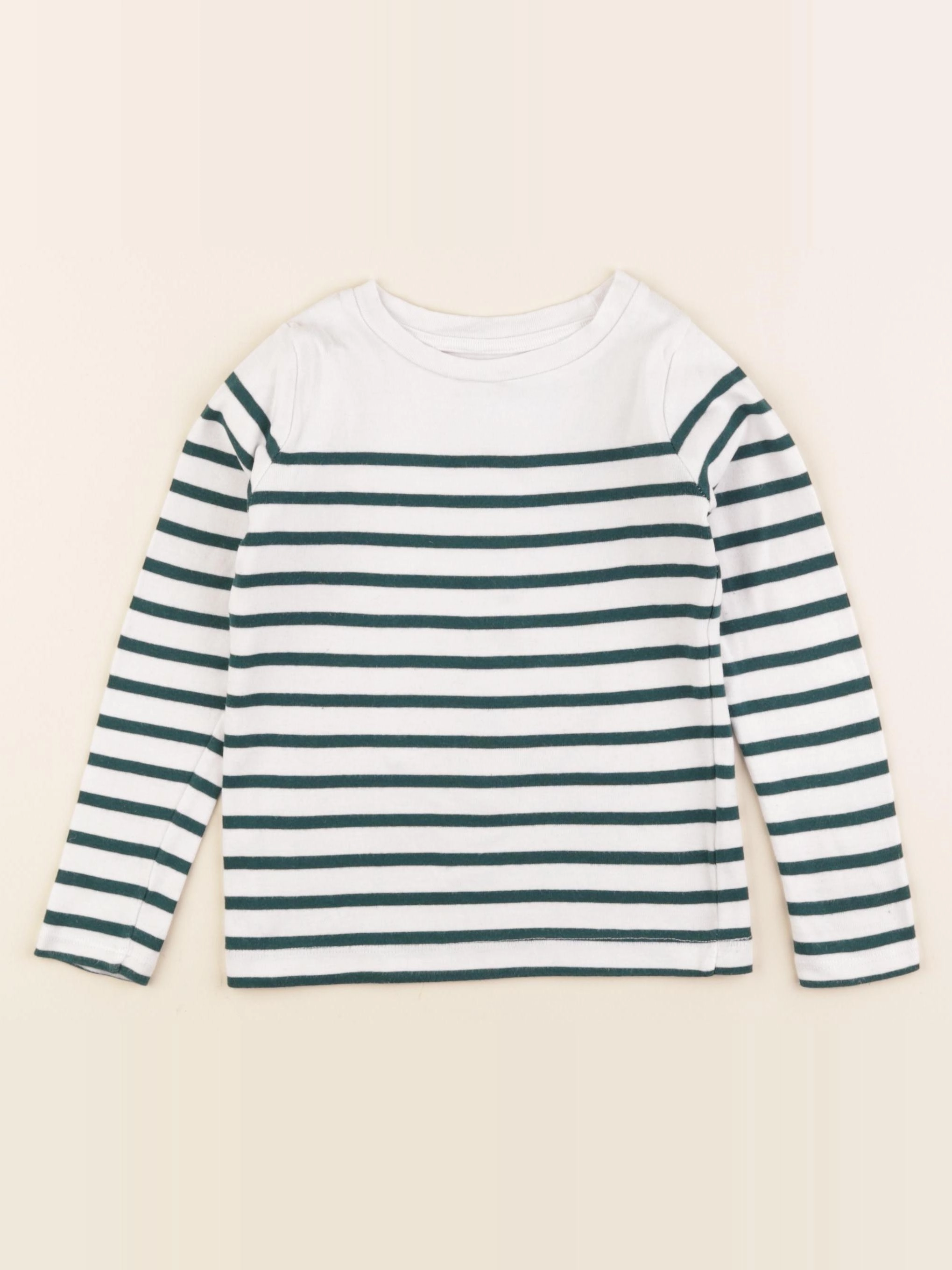 Monoprix - tee-shirt blanc, vert - 4 ans