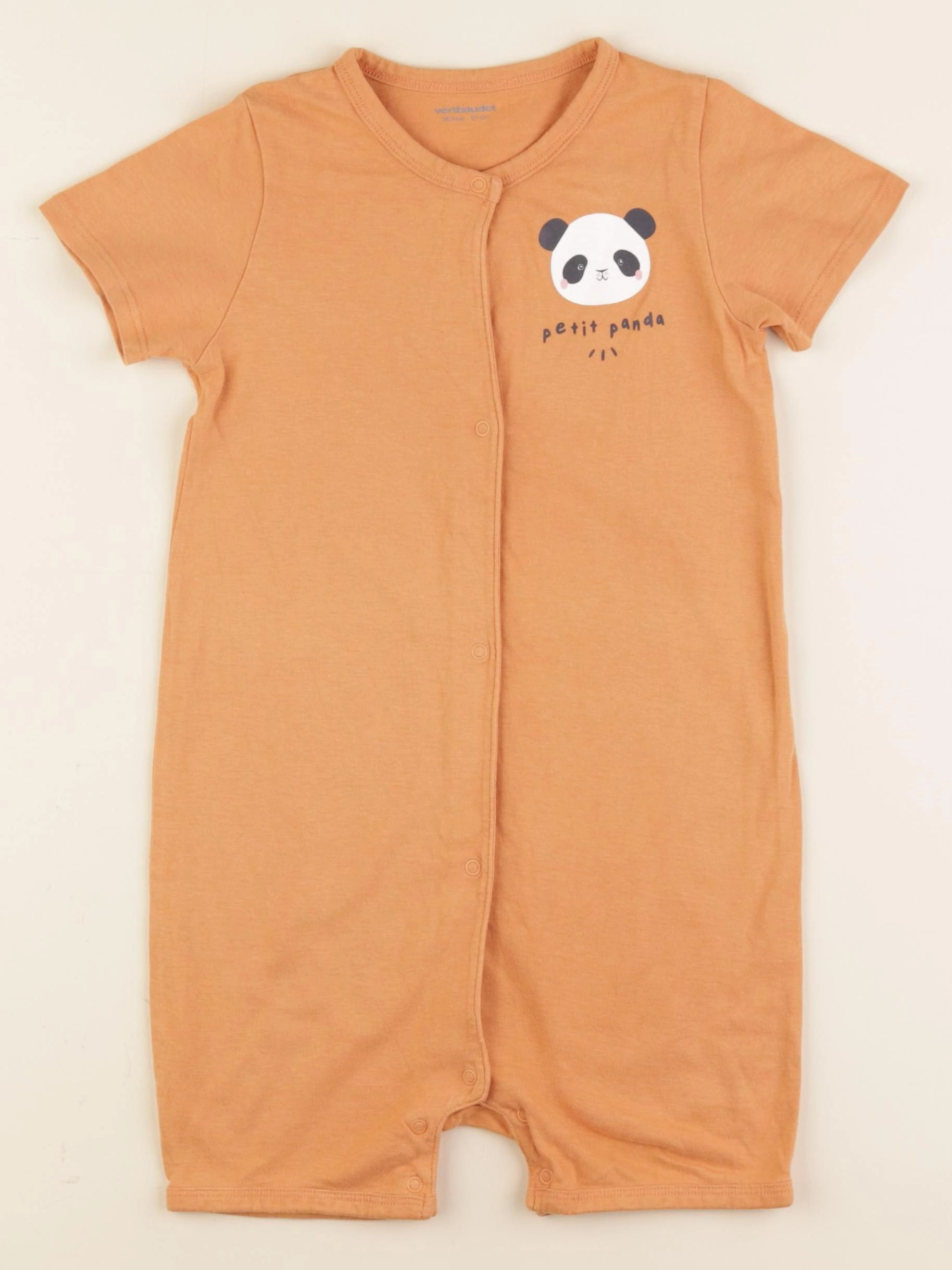 Vertbaudet - pyjama coton orange - 36 mois
