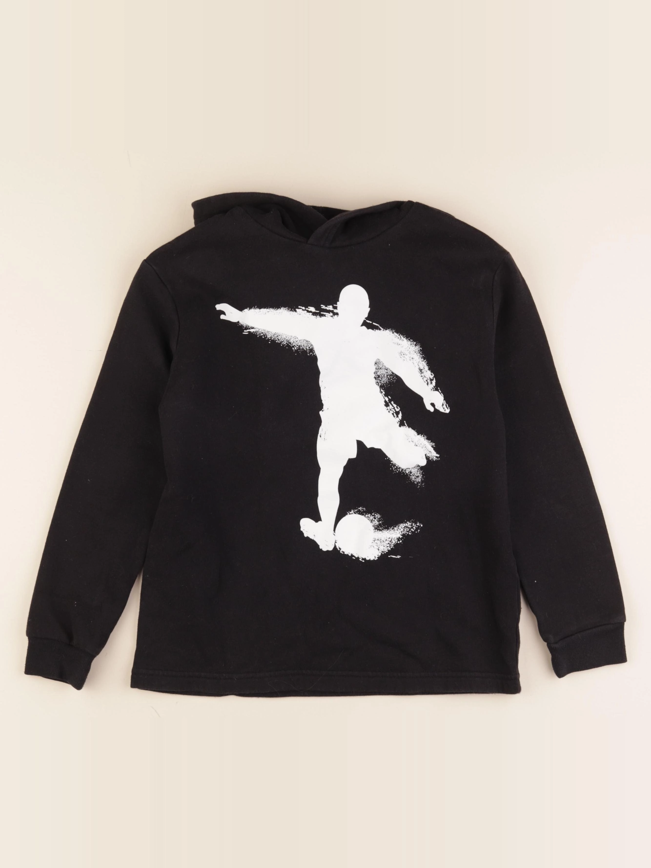 H&M - sweat noir - 8/10 ans