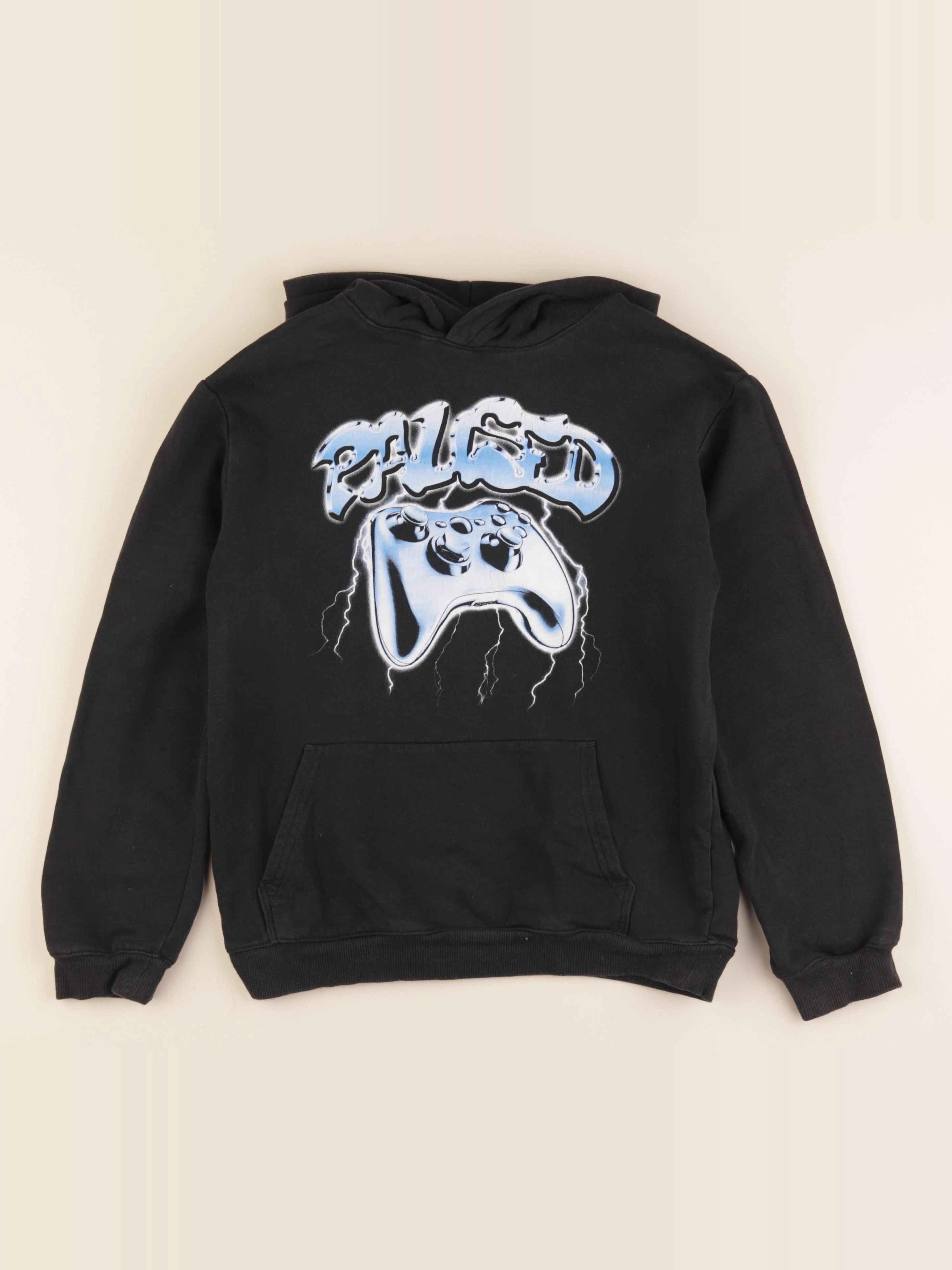 H&M - sweat noir - 10/12 ans