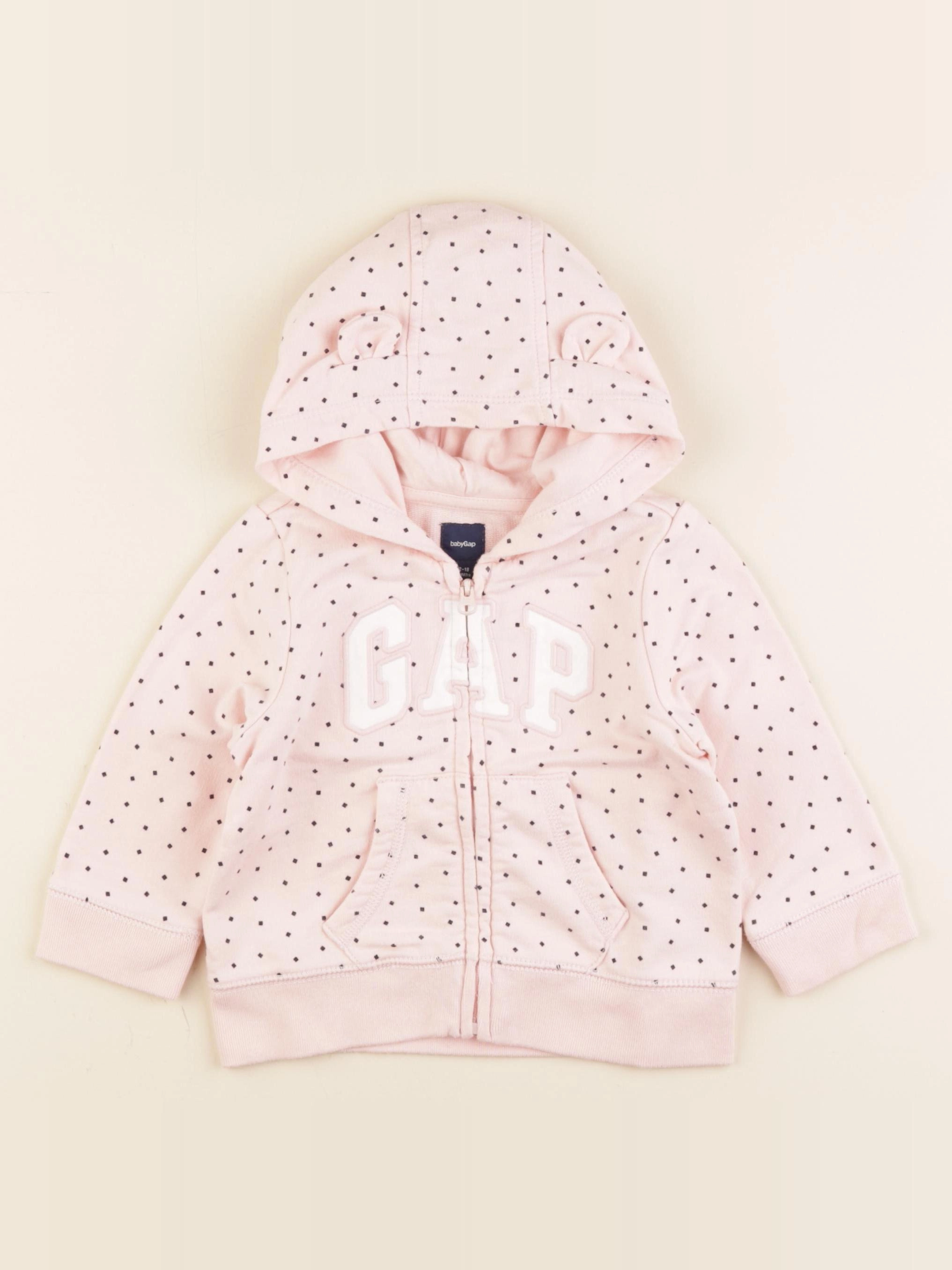 GAP - sweat rose, noir - 12/18 mois