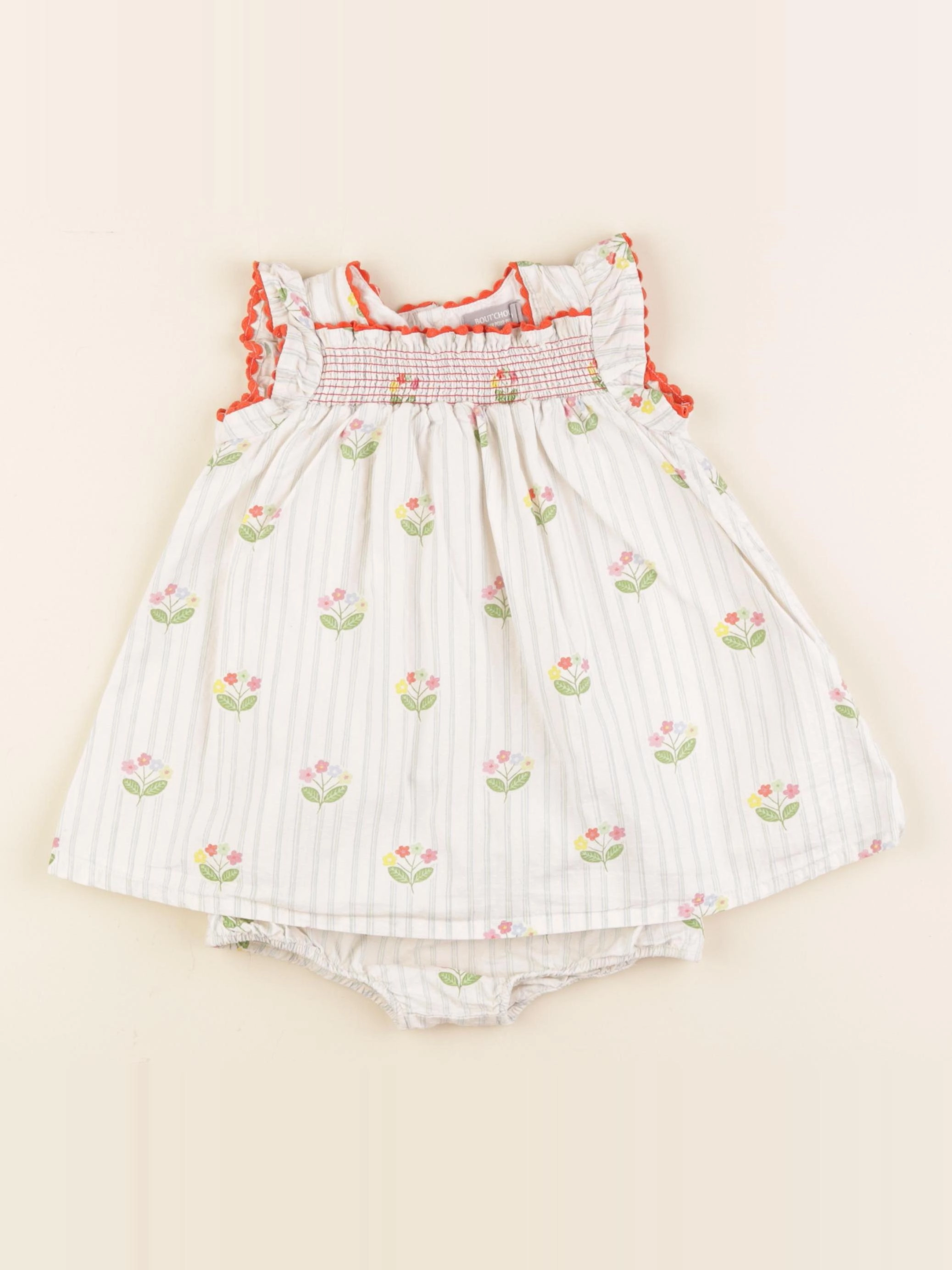 Boutchou - robe multicolore - 9 mois