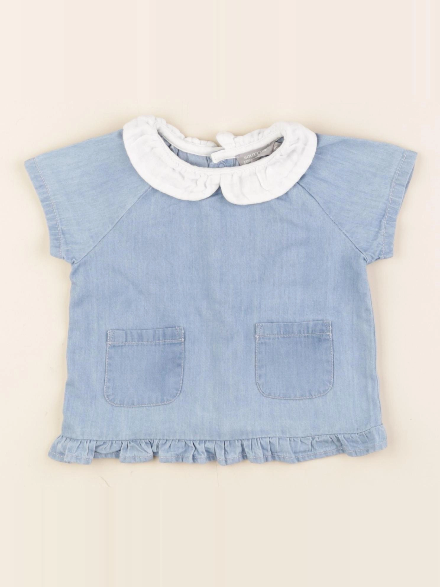 Boutchou - blouse bleu - 6 mois
