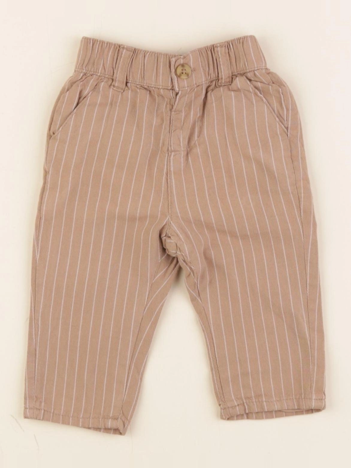 Vertbaudet - pantalon marron - 3 mois