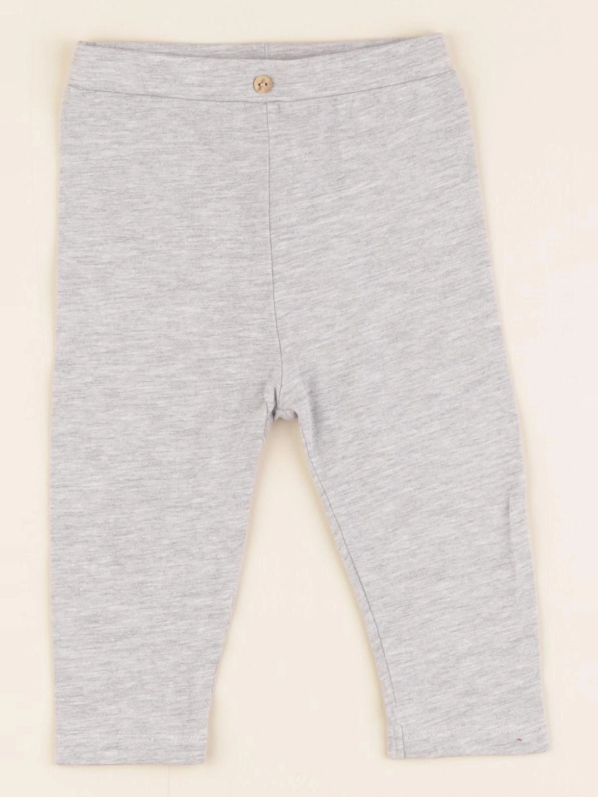 Vertbaudet - legging gris - 12 mois