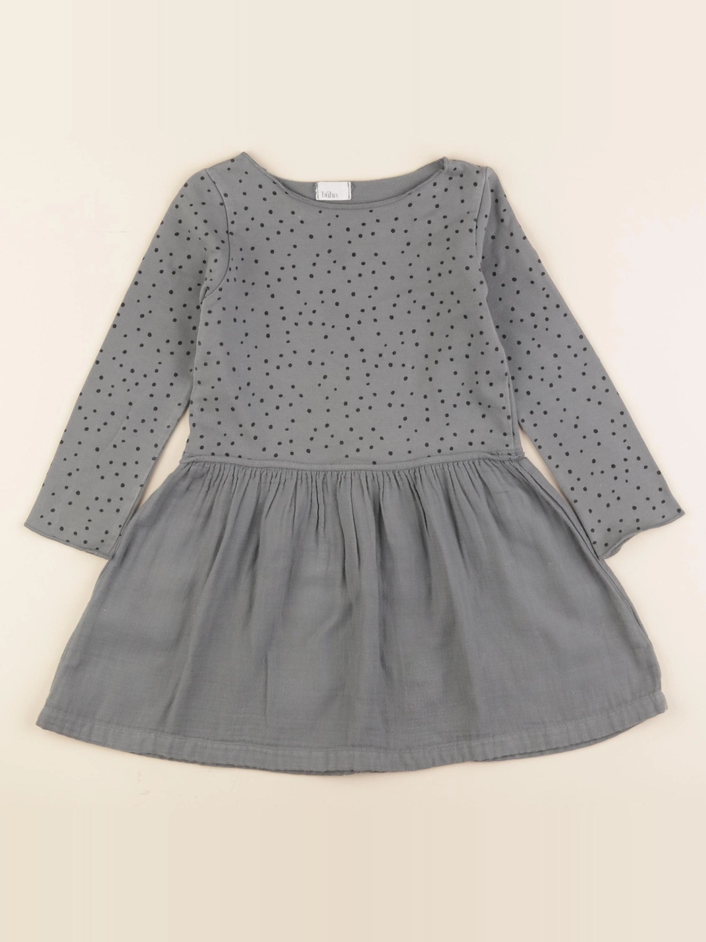 Buho - robe vert, noir - 3 ans