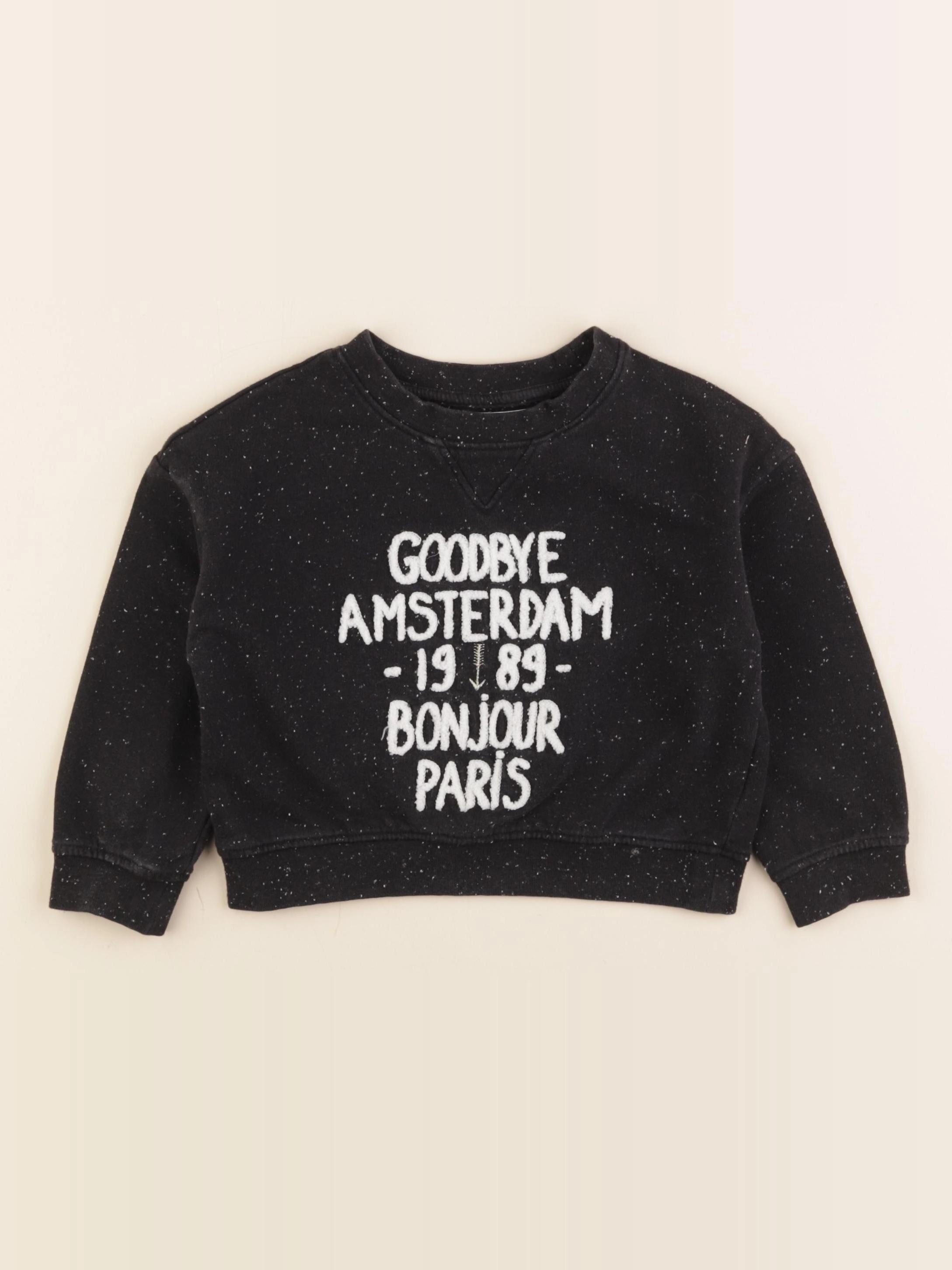 Monoprix x Polder - sweat bleu - 3/4 ans