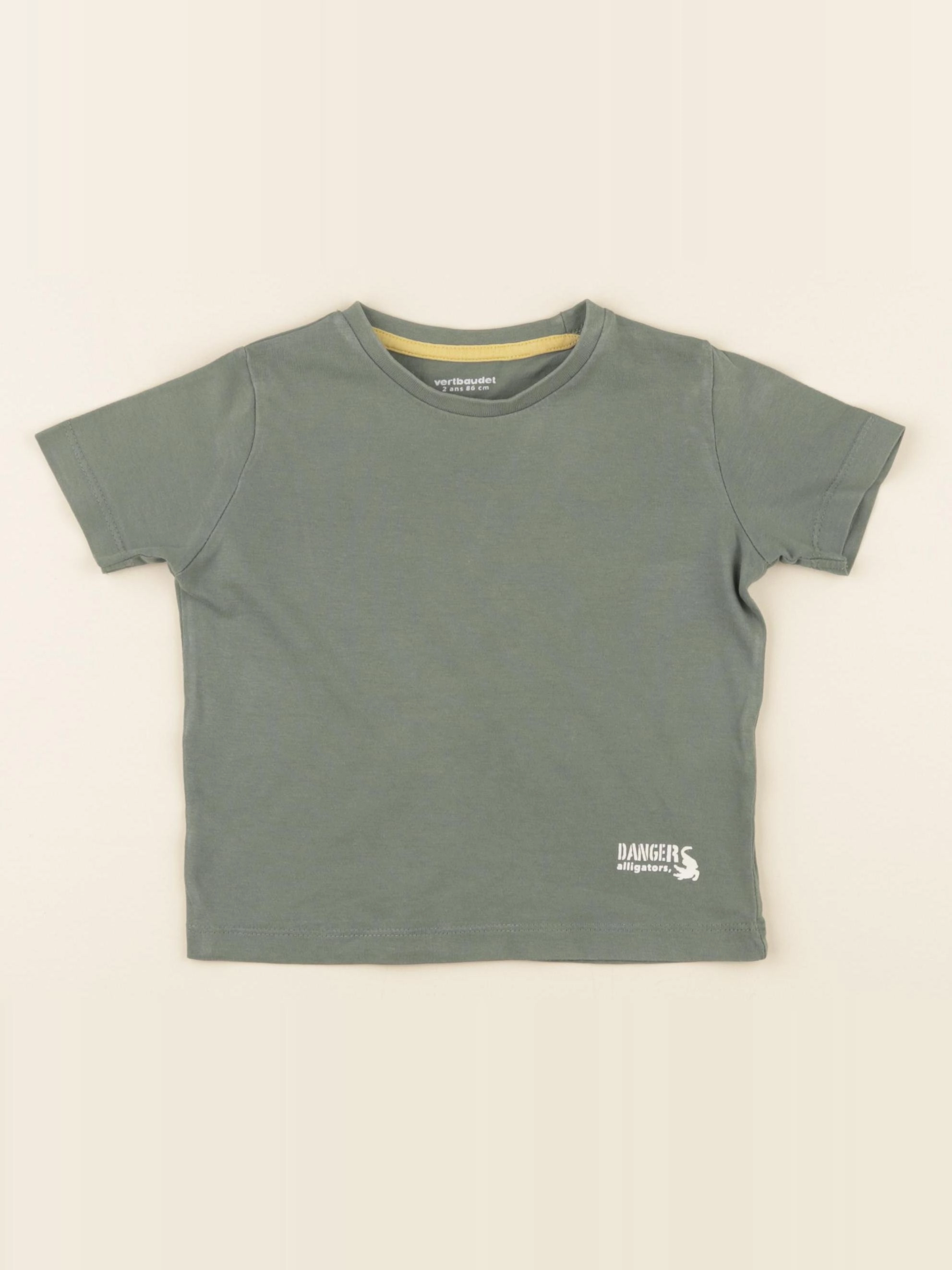 Vertbaudet - tee-shirt vert - 2 ans