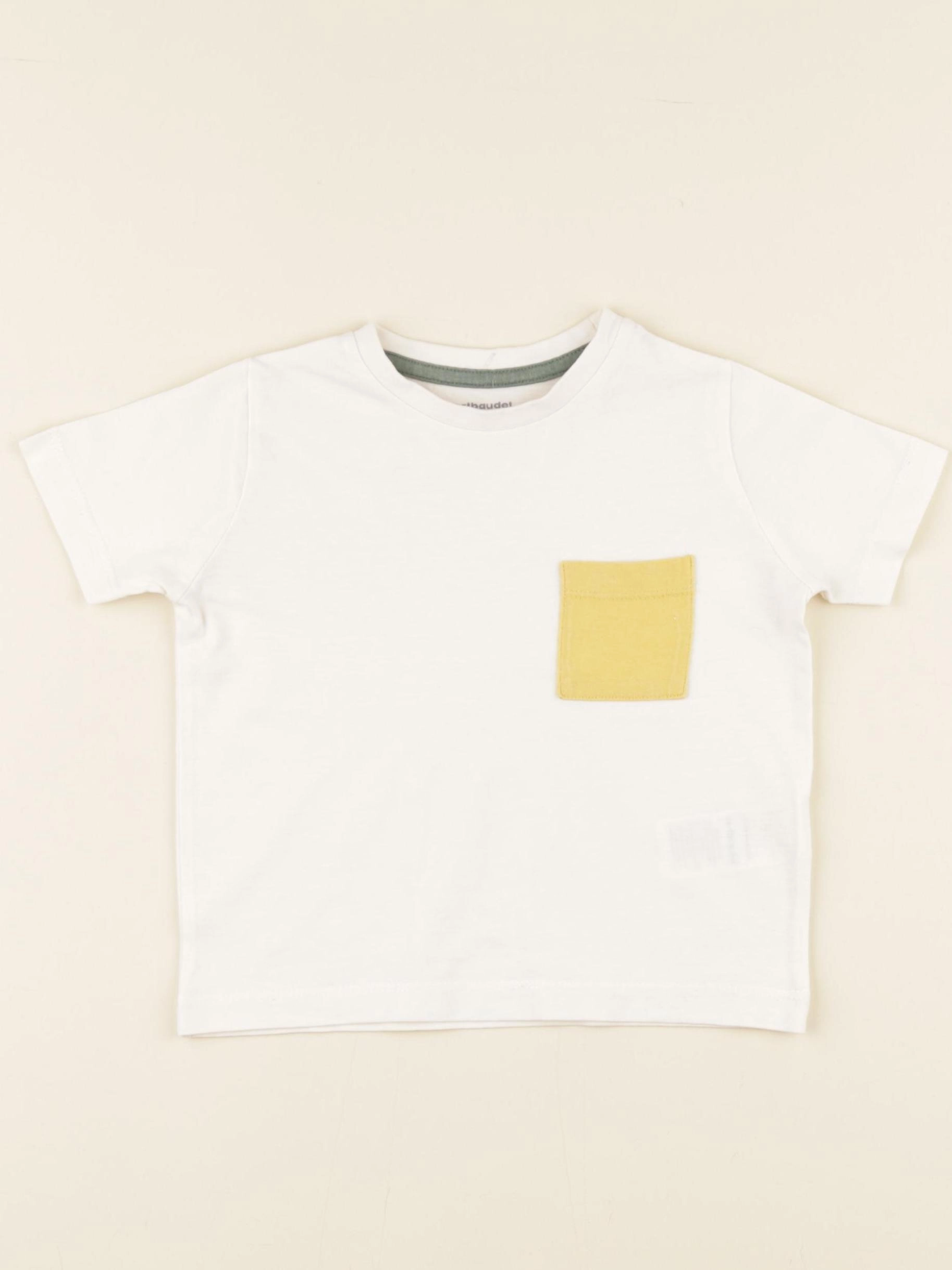 Vertbaudet - tee-shirt beige - 2 ans