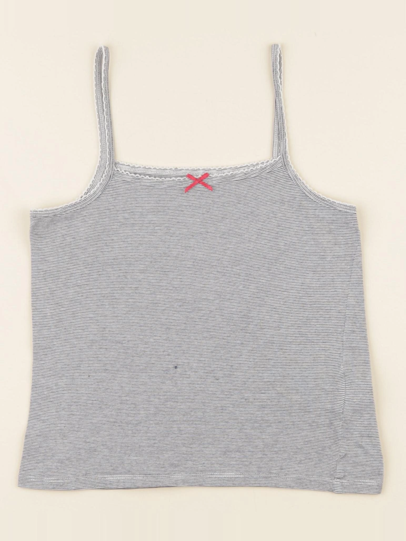 Vertbaudet - maillot de corps blanc, bleu - 8 ans