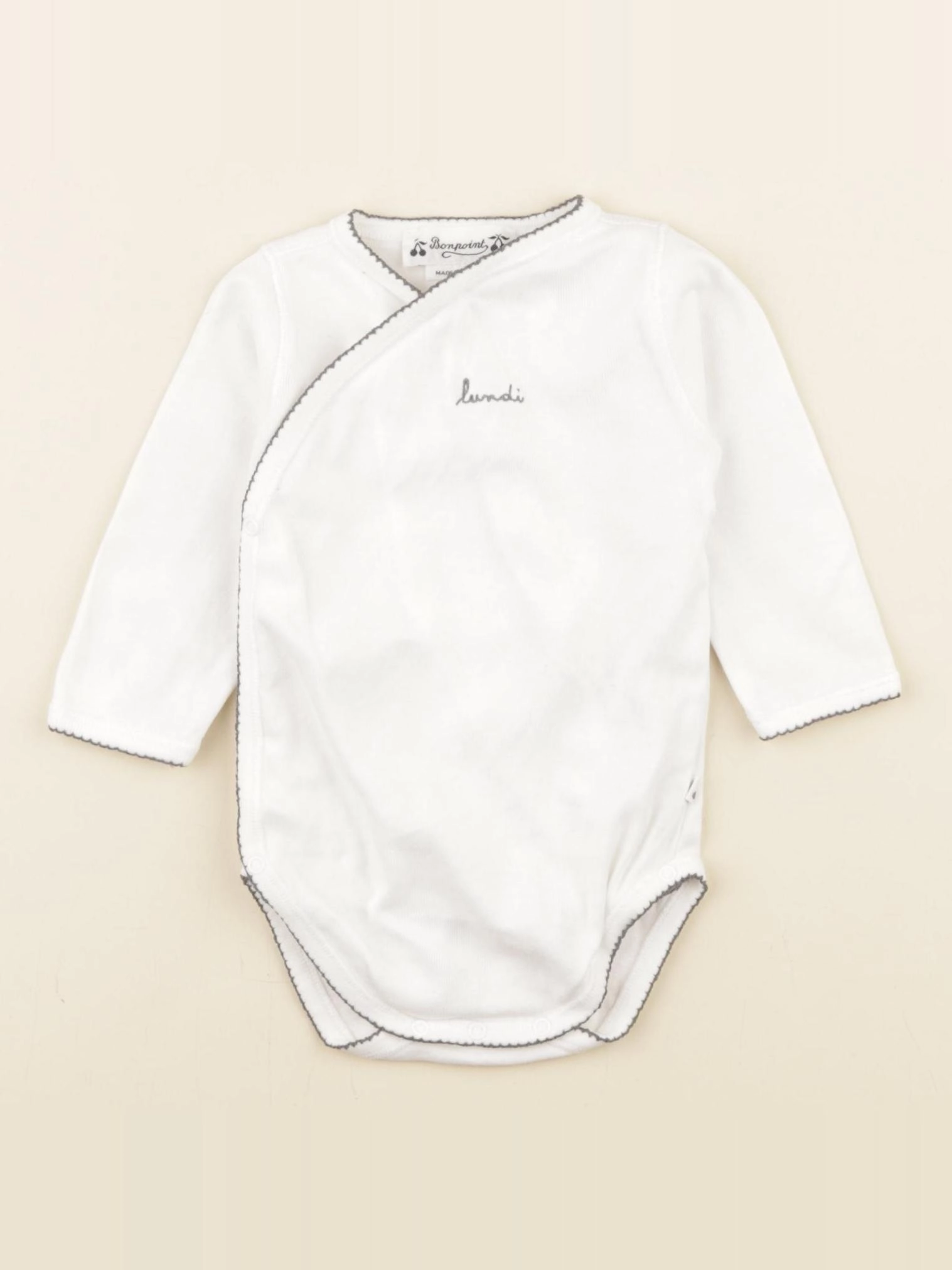 Bonpoint - body blanc - 6 mois