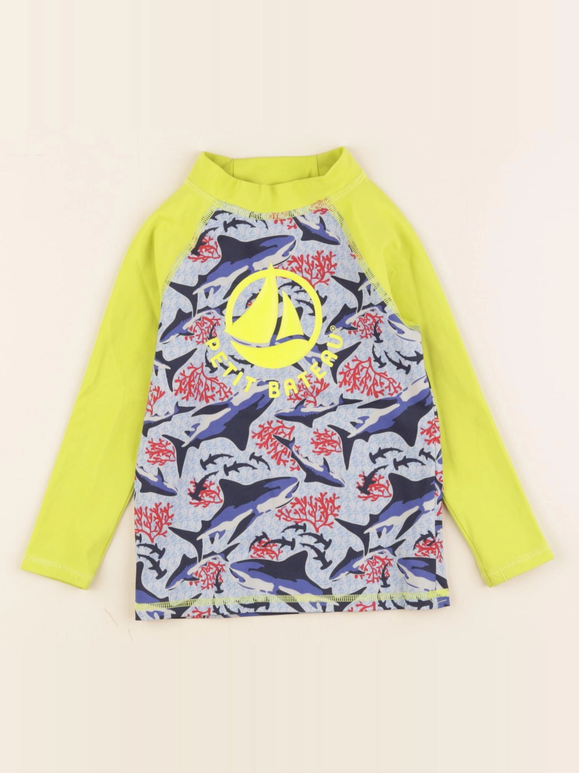 Petit Bateau - tee-shirt de bain jaune, bleu - 3 ans
