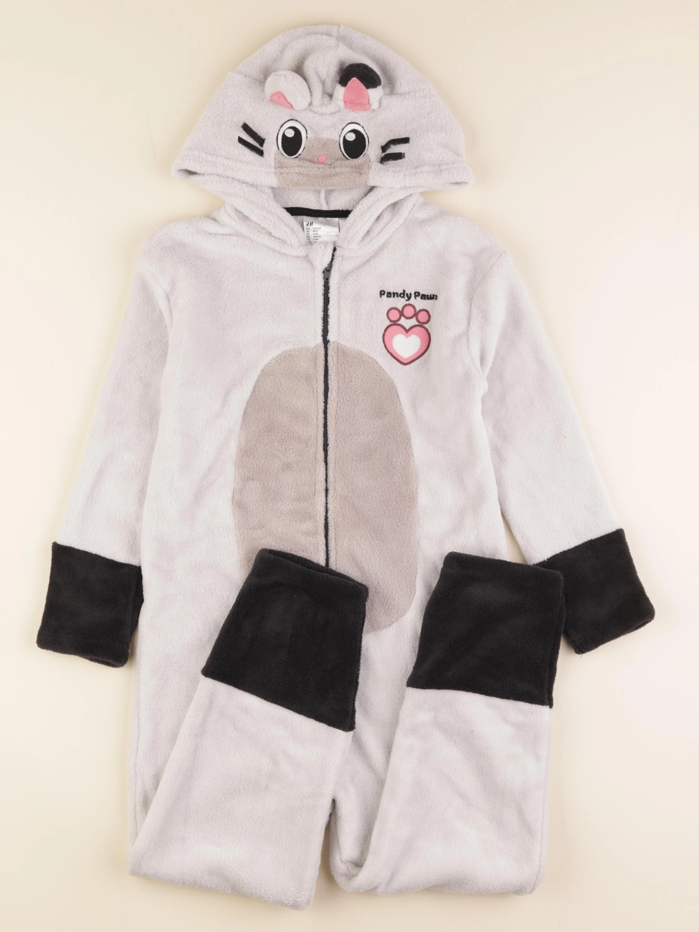 H&M - sur-pyjama gris - 6/7 ans