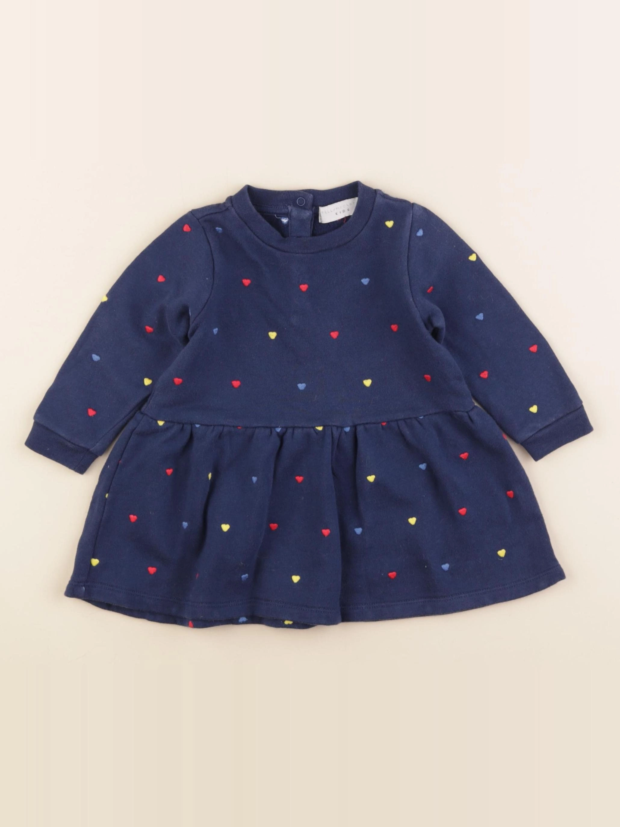 Stella McCartney Kids - robe bleu - 6 mois