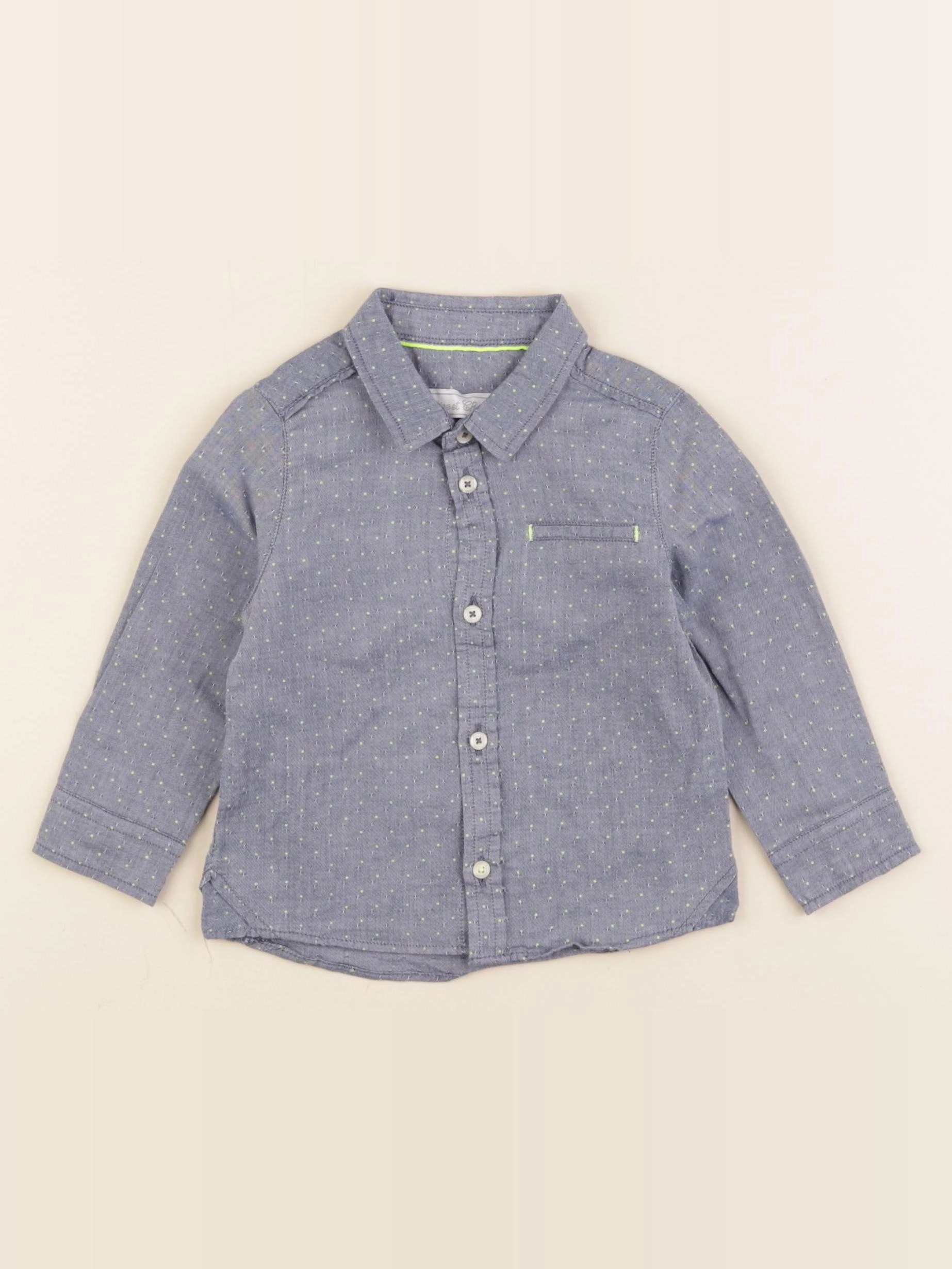 Tartine & Chocolat - chemise bleu - 1 an