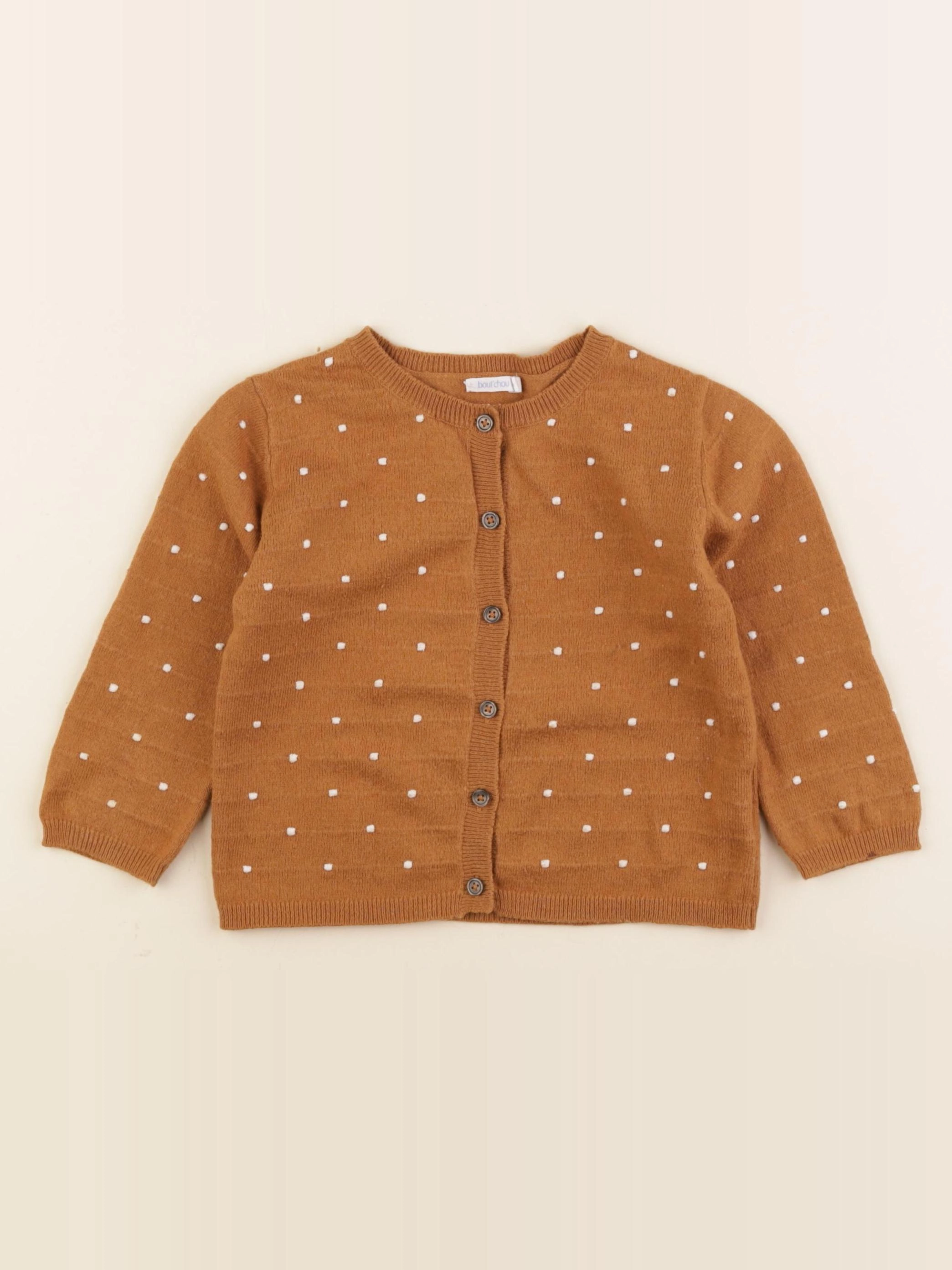 Boutchou - gilet marron - 24 mois