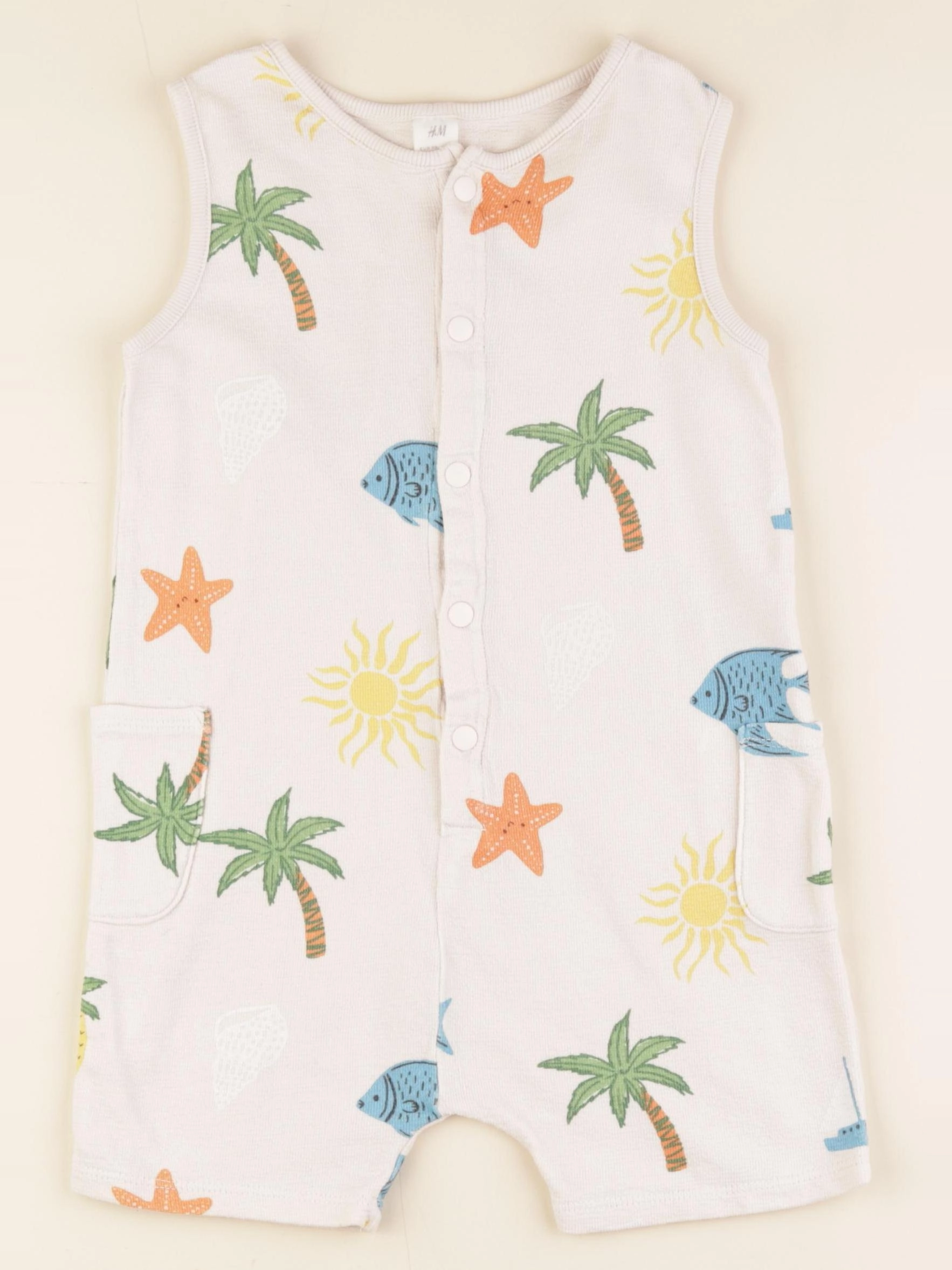 H&M - combinaison beige - 3 ans