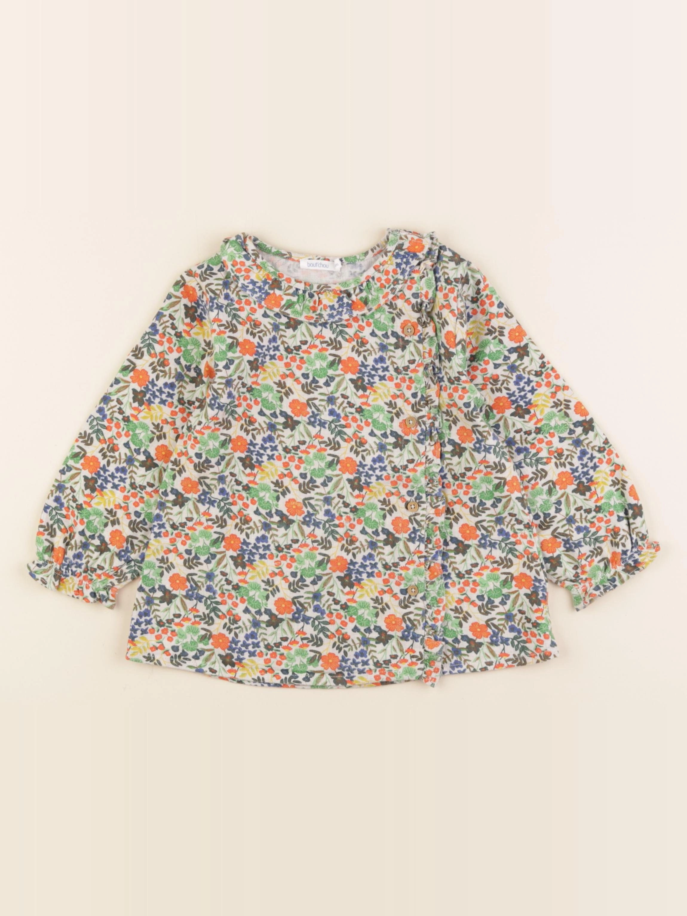 Boutchou - blouse multicolore - 36 mois