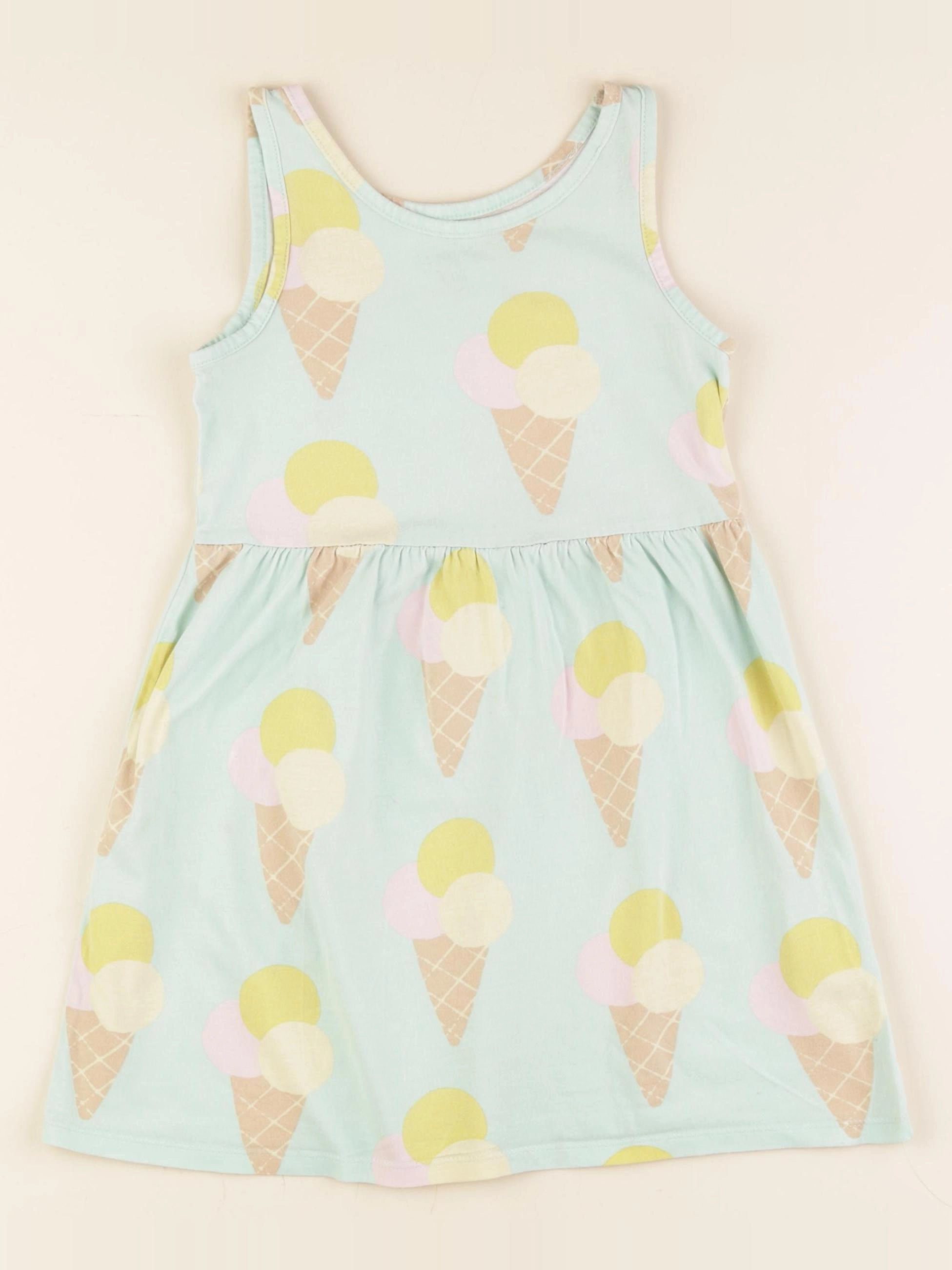 H&M - robe bleu - 5/6 ans