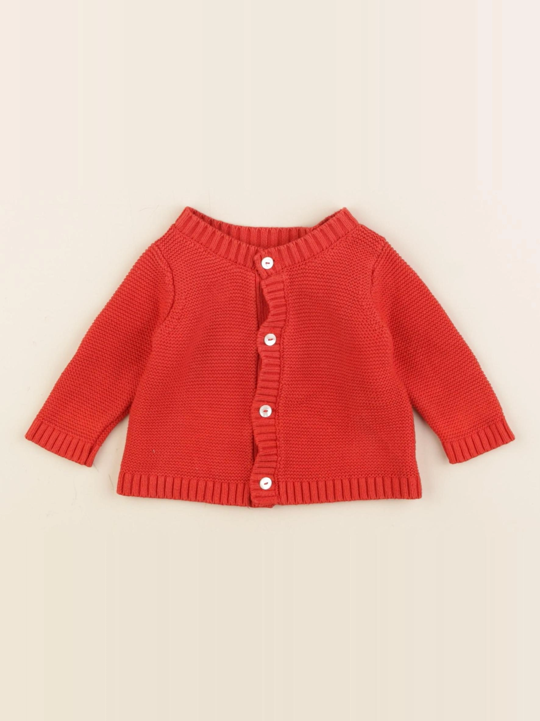 Jacadi - gilet rouge - 3 mois