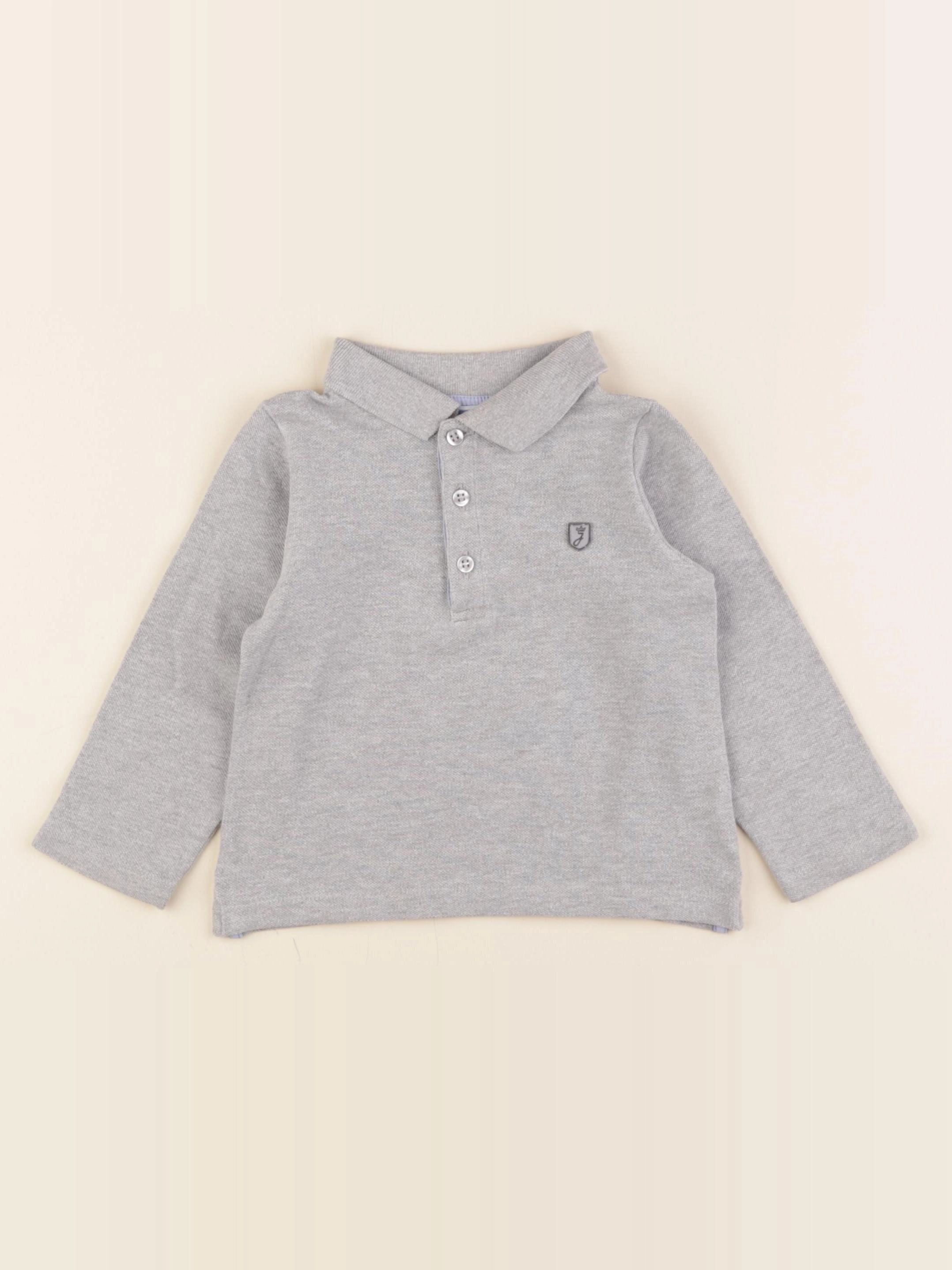 Jacadi - polo gris - 24 mois